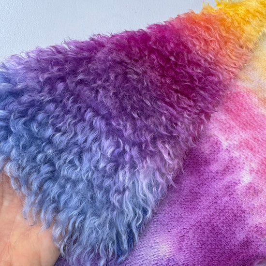 Curlylocks Mohair - Hand Dyed Sunset - Fat 1/8m - SEP073