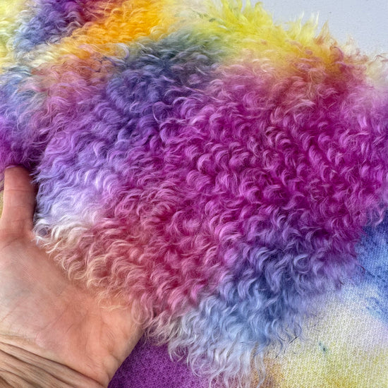 Curlylocks Mohair - Hand Dyed Dawn Clouds - Fat 1/8m - SEP074