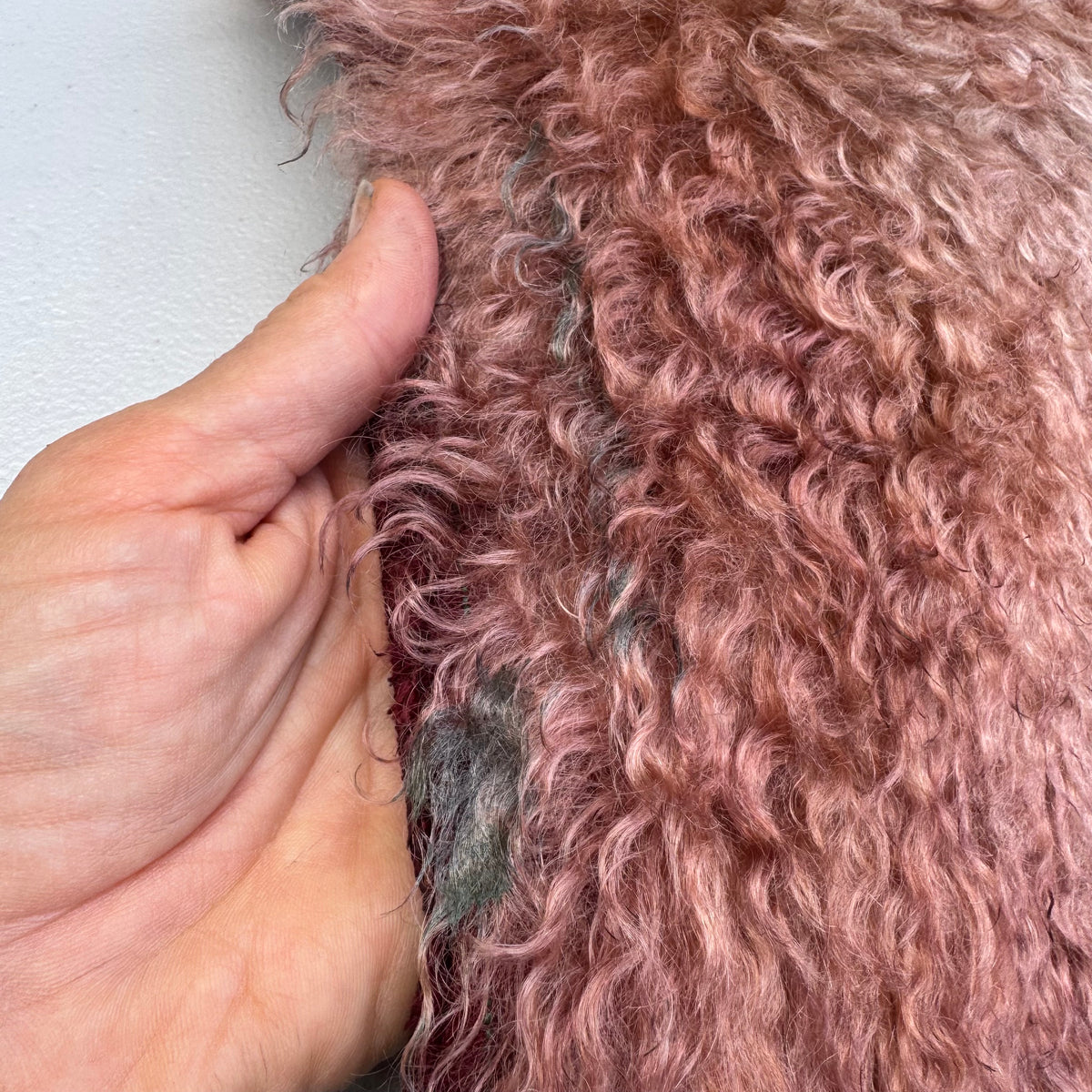 Curlylocks Mohair - Hand Dyed Redwood Batik - Fat 1/4m - SEP077