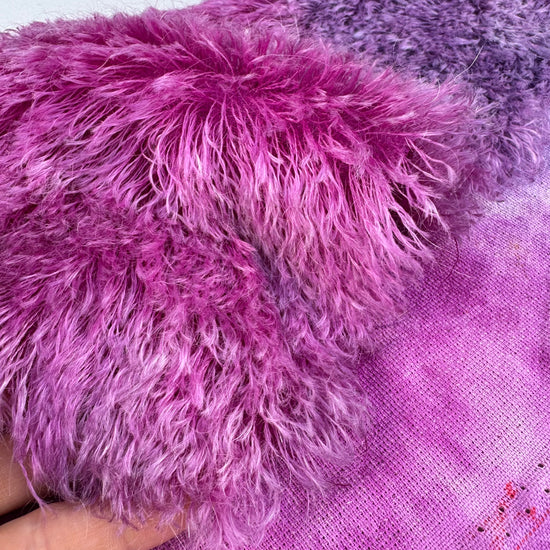 25mm String Mohair - Hand Dyed Pansy Orchid - Fat 1/8m - SEP086