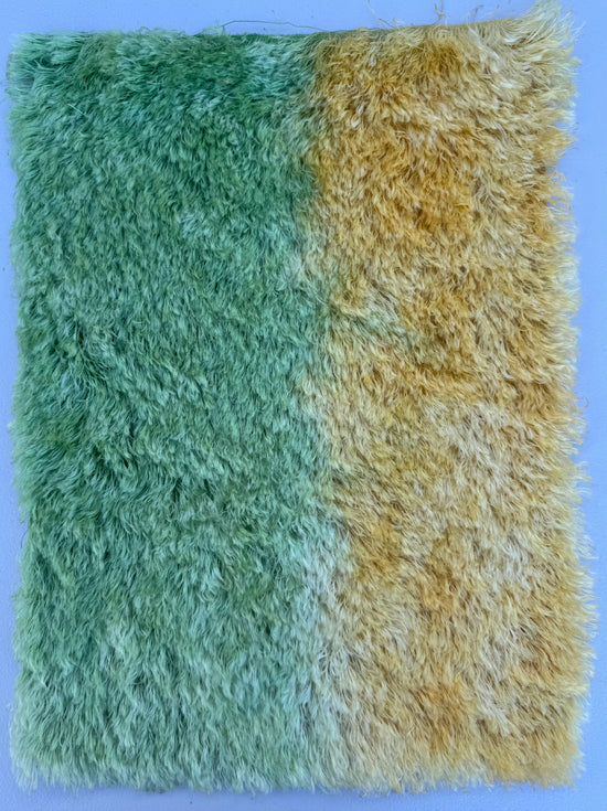 25mm String Mohair - Hand Dyed Green and Gold - Fat 1/8m - SEP097