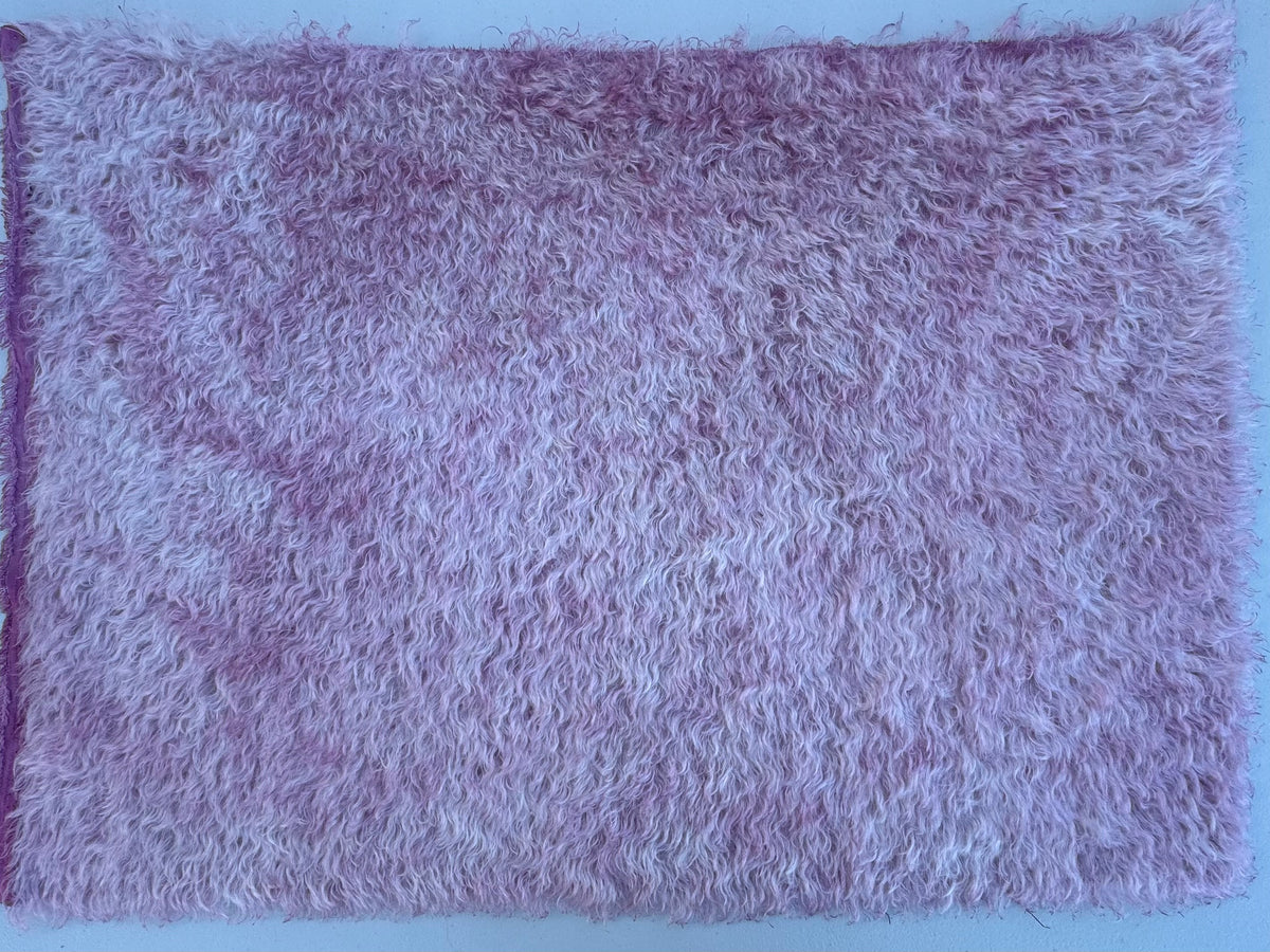 Bianca Mohair - Hand Dyed Blush Rose Batik - Fat 1/4m - SEP117