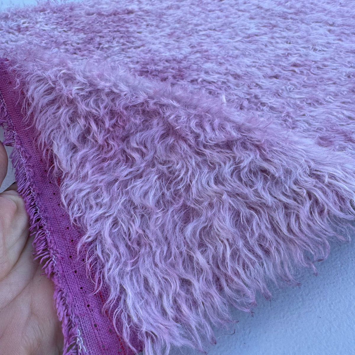 Bianca Mohair - Hand Dyed Blush Rose Batik - Fat 1/4m - SEP117