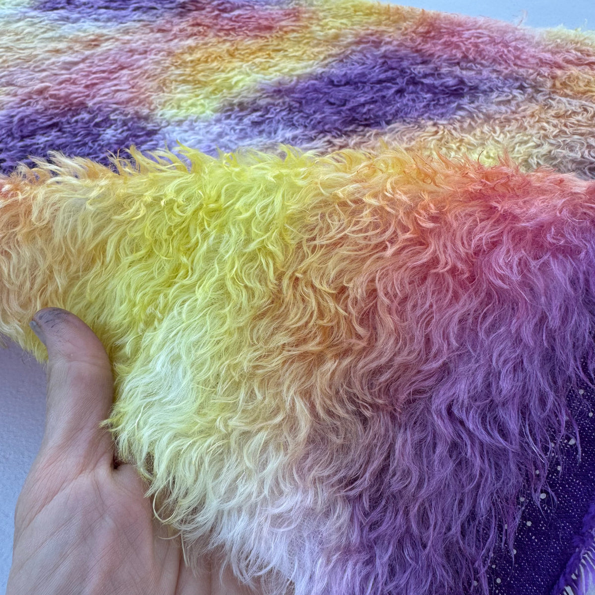 Bianca Mohair - Hand Dyed Sunrise Clouds - Fat 1/4m - SEP120
