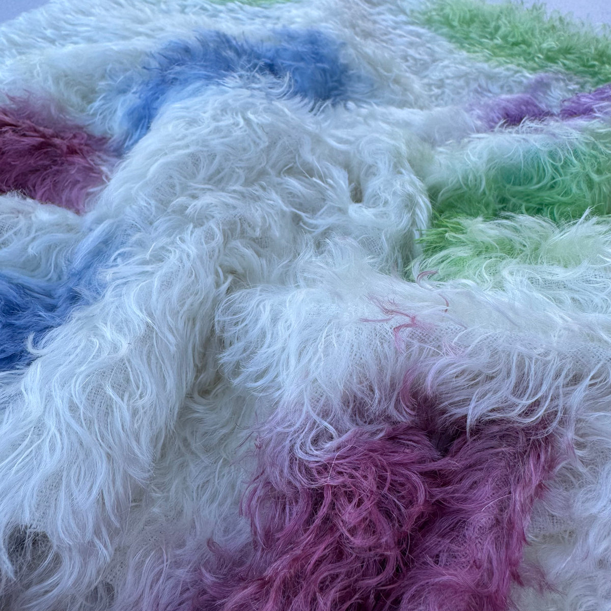 Bianca Mohair - Hand Dyed Snowy Peaks - Fat 1/4m - SEP123
