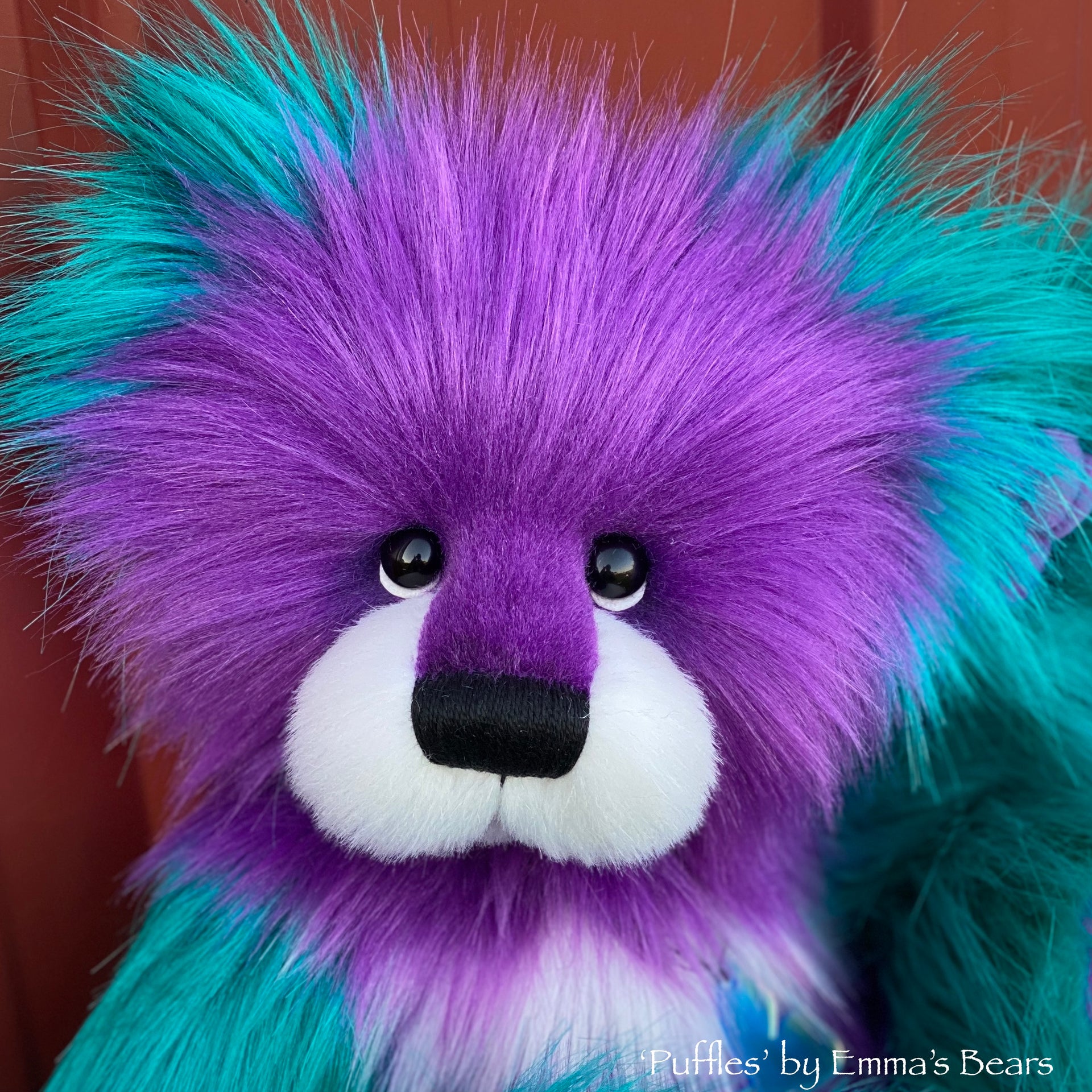 Puffles - 15" faux fur bear by Emmas Bears - OOAK