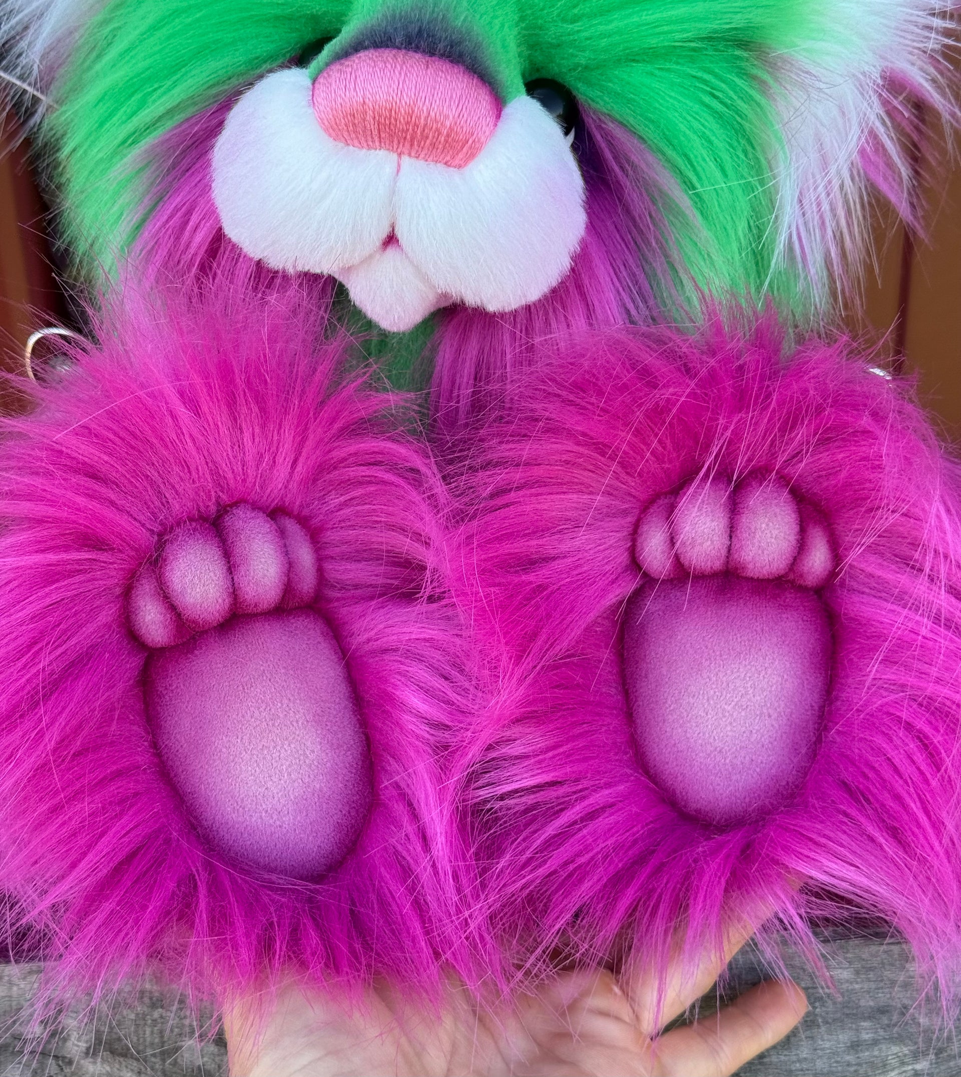 Nerissa Applesweet - 16" luxury faux fur bear by Emmas Bears - OOAK