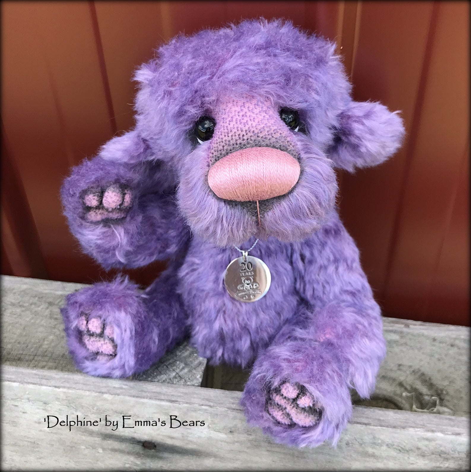 Delphine - 20 Years of Emma's Bears Commemorative Teddy - OOAK in a series