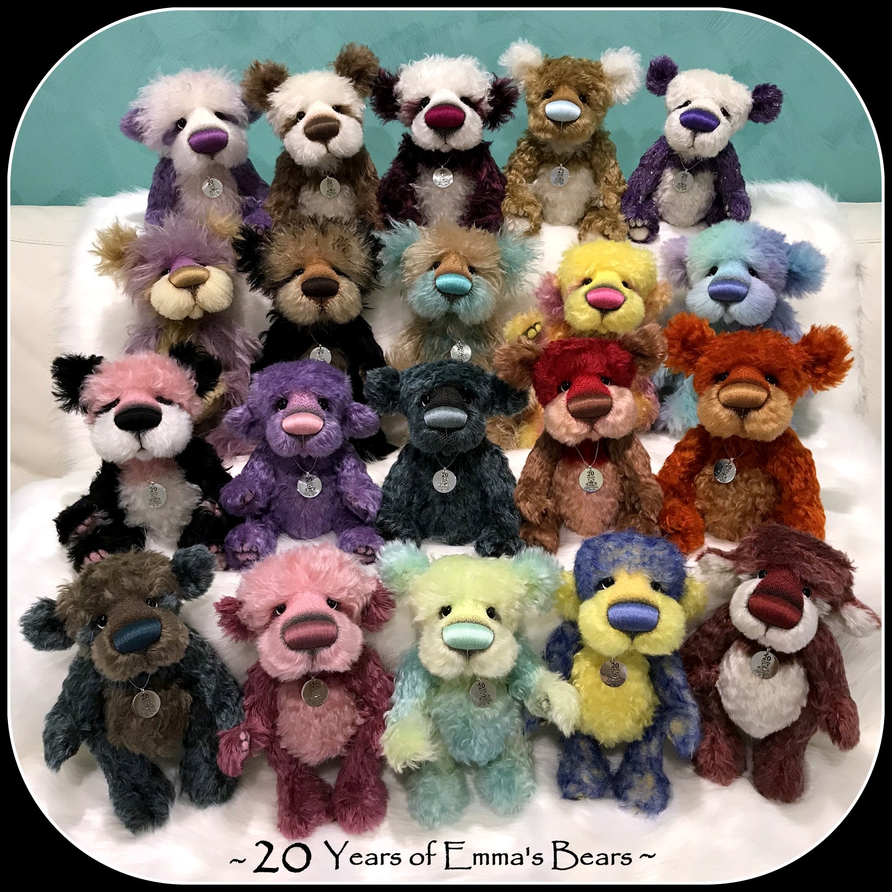 Quest - 20 Years of Emma's Bears Commemorative Teddy - OOAK in a series