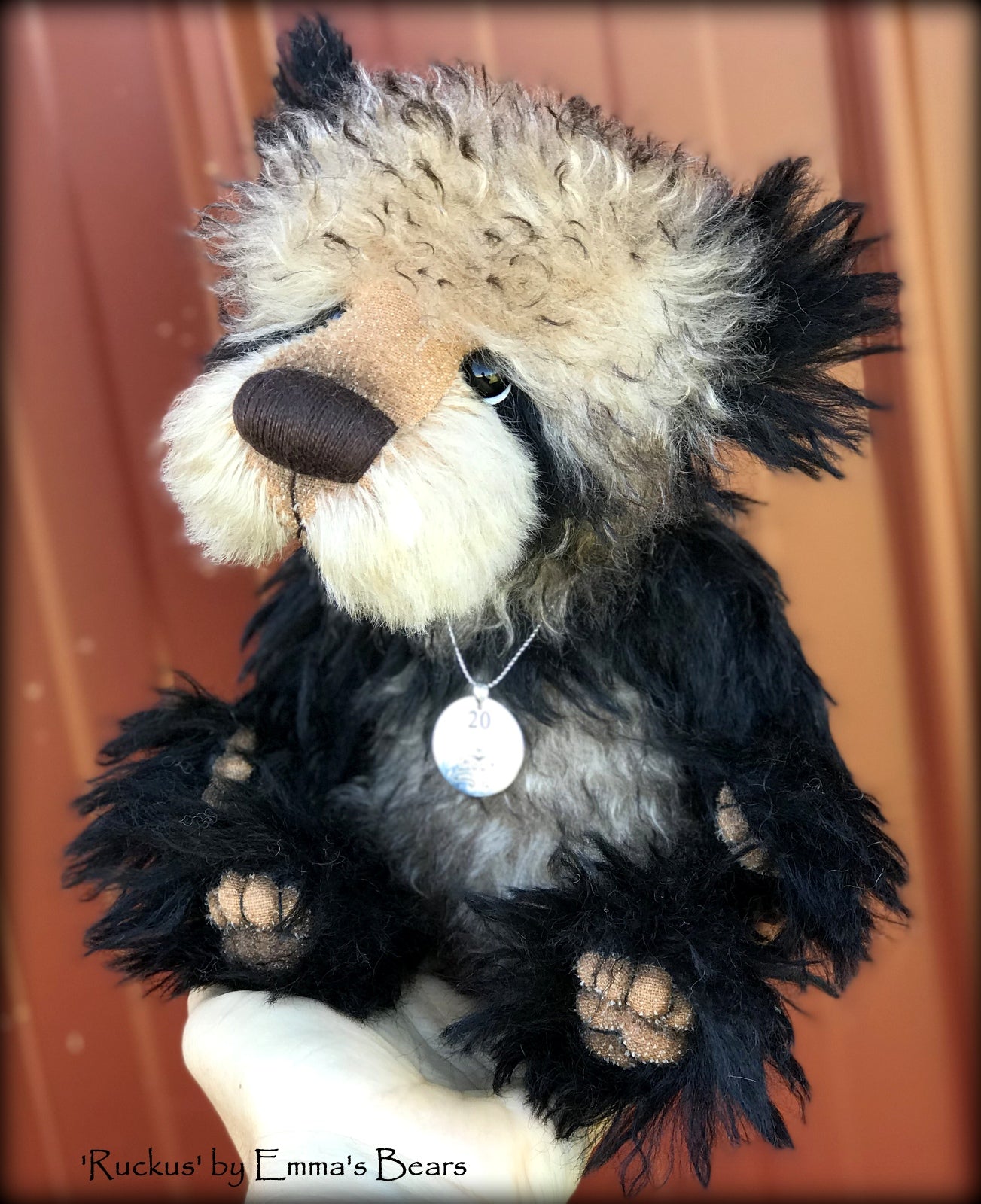 Ruckus - 20 Years of Emma's Bears Commemorative Teddy - OOAK in a series