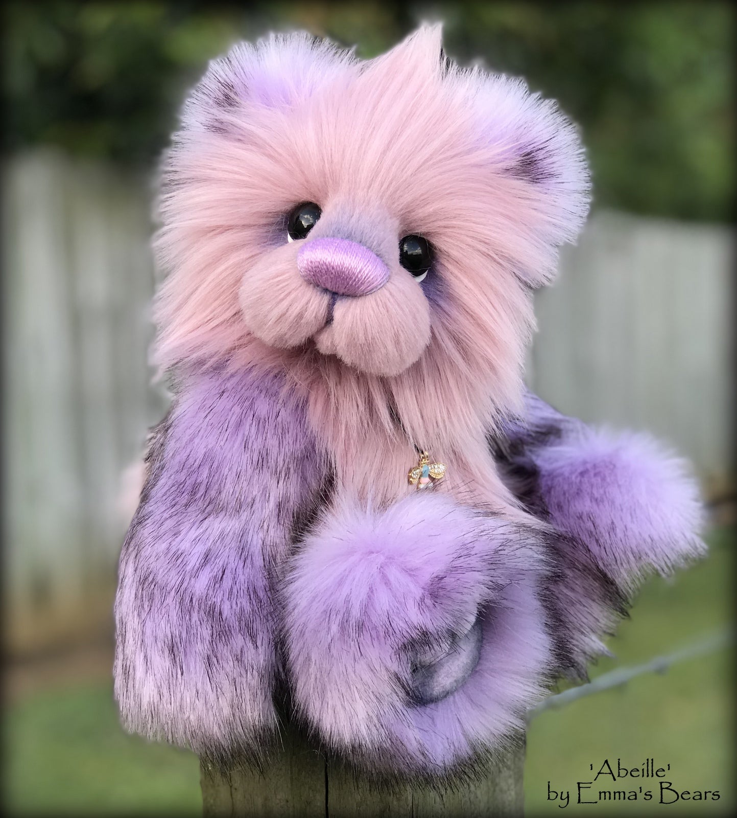 Abeille - 12" faux fur Artist Bear by Emma's Bears - OOAK