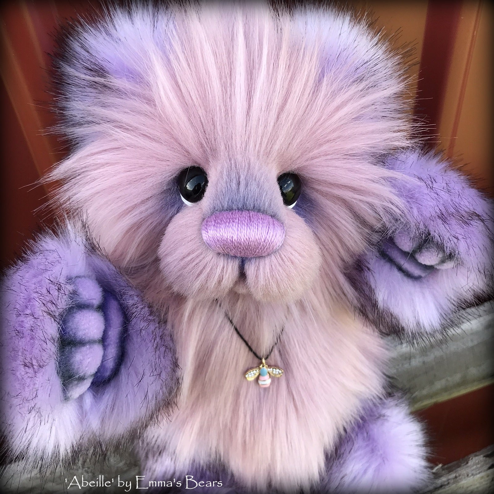 Abeille - 12" faux fur Artist Bear by Emma's Bears - OOAK