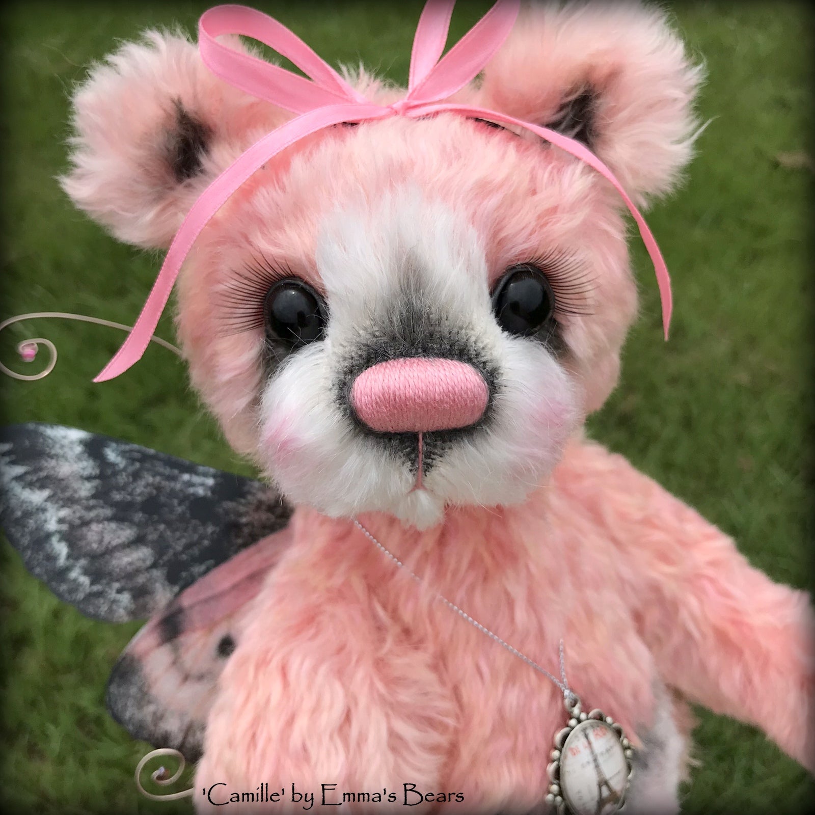 Camille - 12" Hand dyed artist Easter Butterfly Bear by Emma's Bears - OOAK