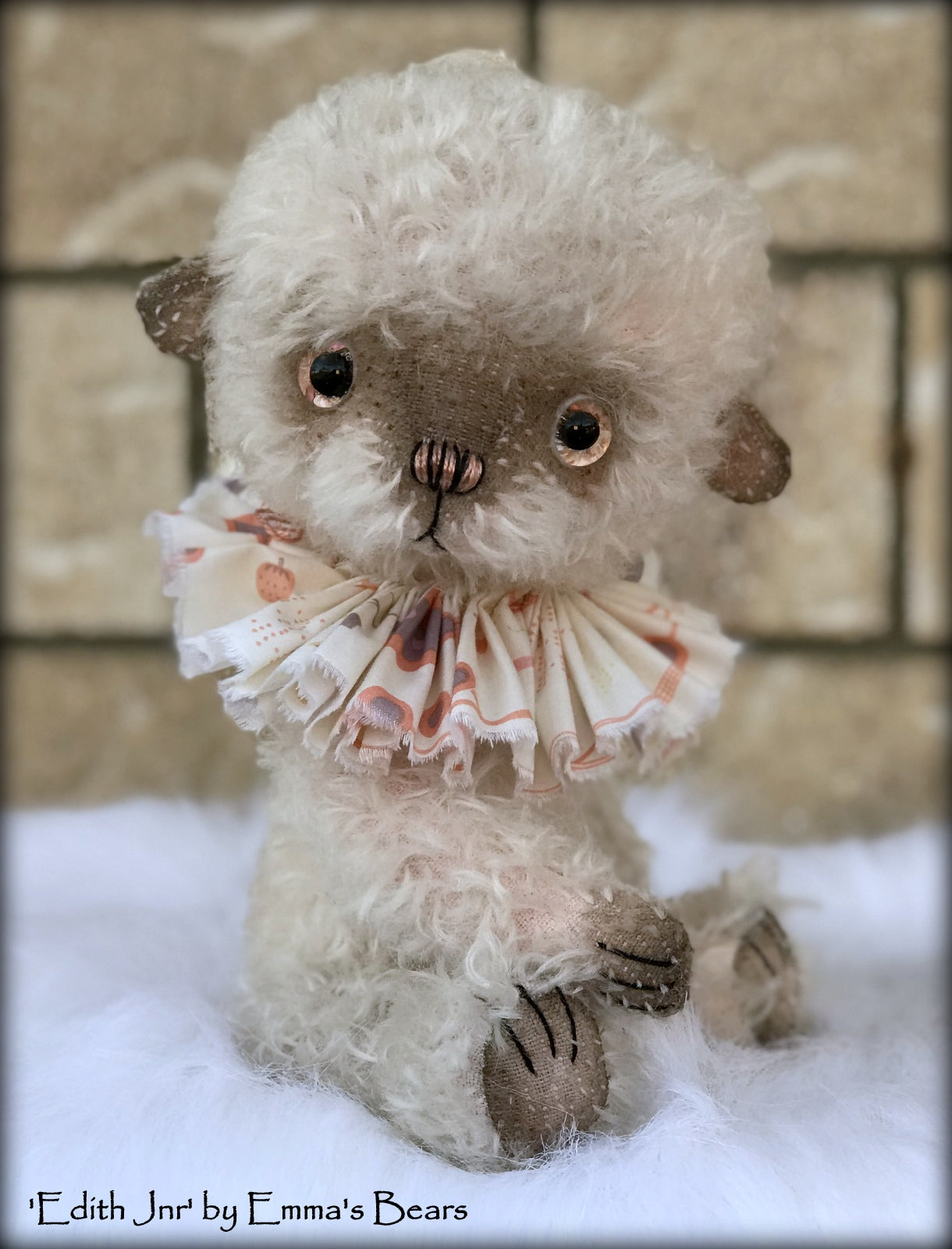 Edith Jnr - 11" hand-dyed double thick mohair Artist Bear by Emma's Bears - Limited Edition