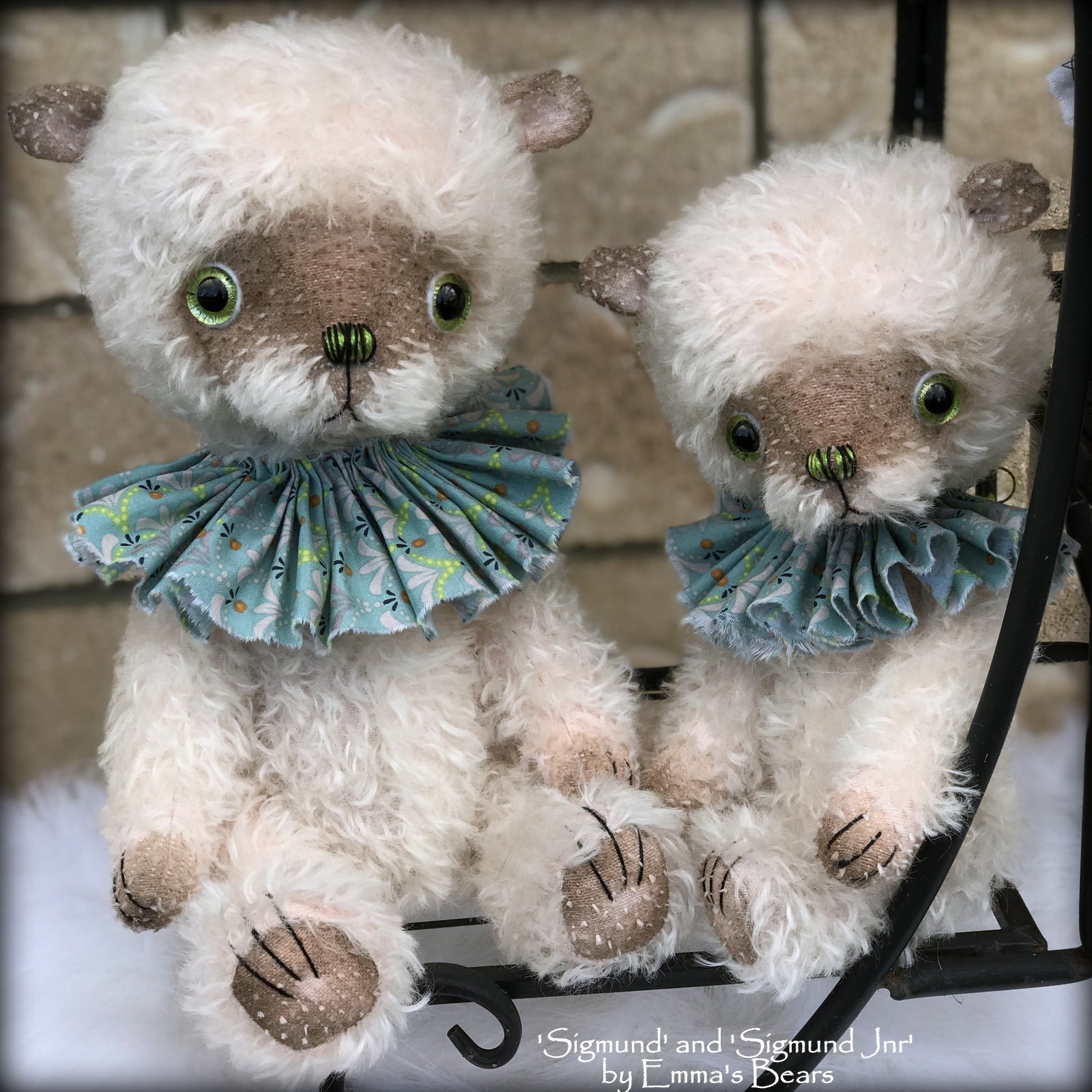 Sigmund Jnr - 11" hand-dyed double thick mohair Artist Bear by Emma's Bears - Limited Edition
