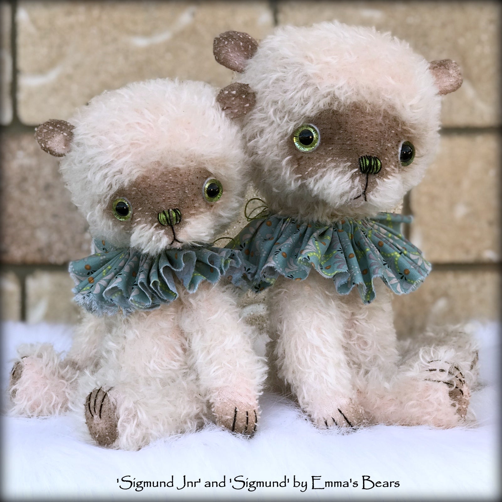 Sigmund - 13" hand-dyed double thick mohair Artist Bear by Emma's Bears - Limited Edition