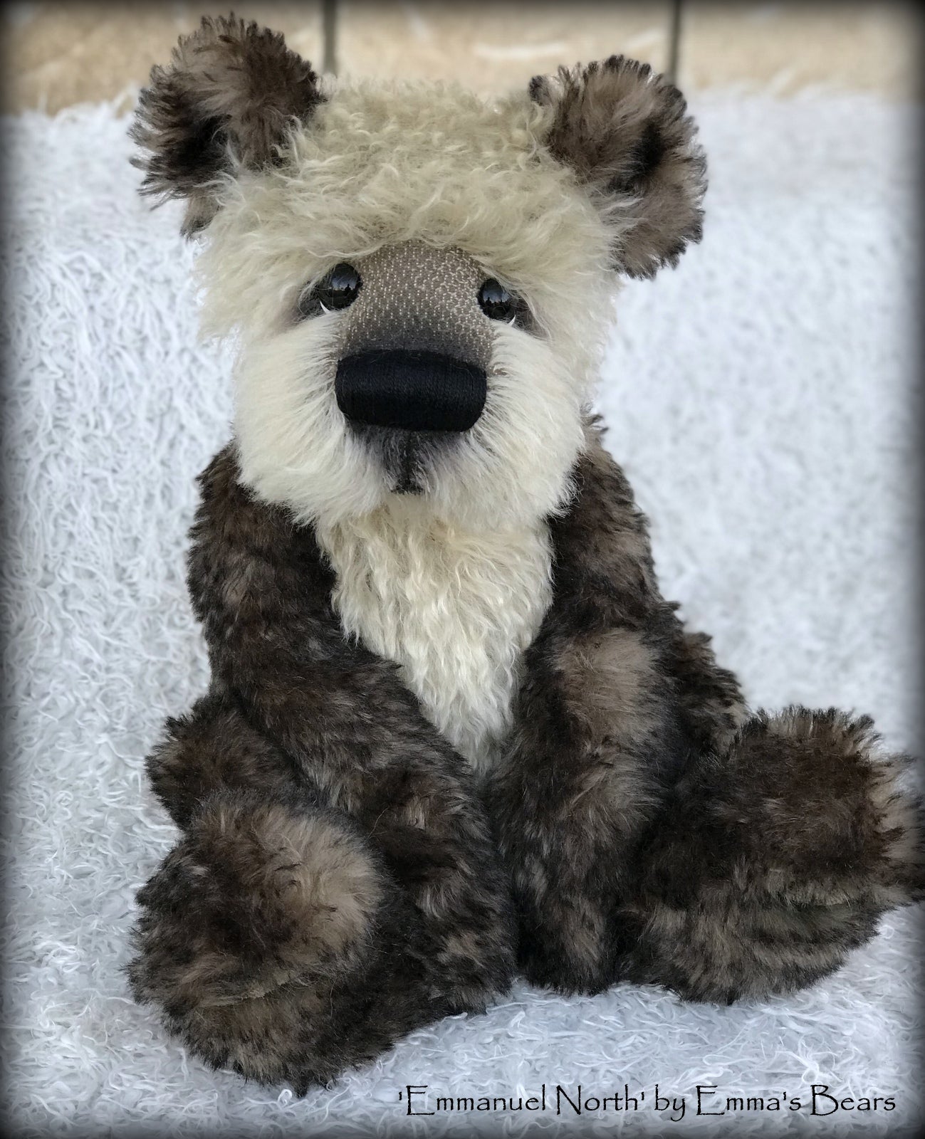 Emmanuel North - 20" Christmas 2018 Toddler Artist Bear by Emma's Bears - OOAK