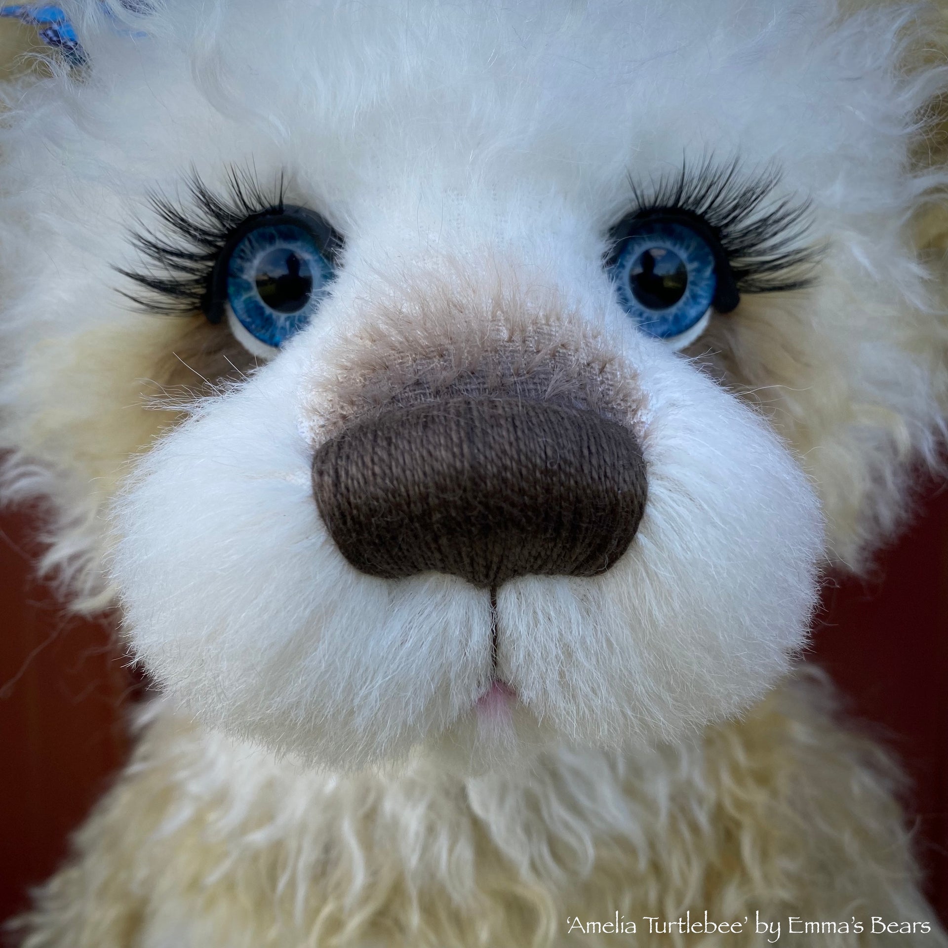 Amelia Turtlebee - 21" Curlylocks Mohair Artist Bear by Emma's Bears - OOAK