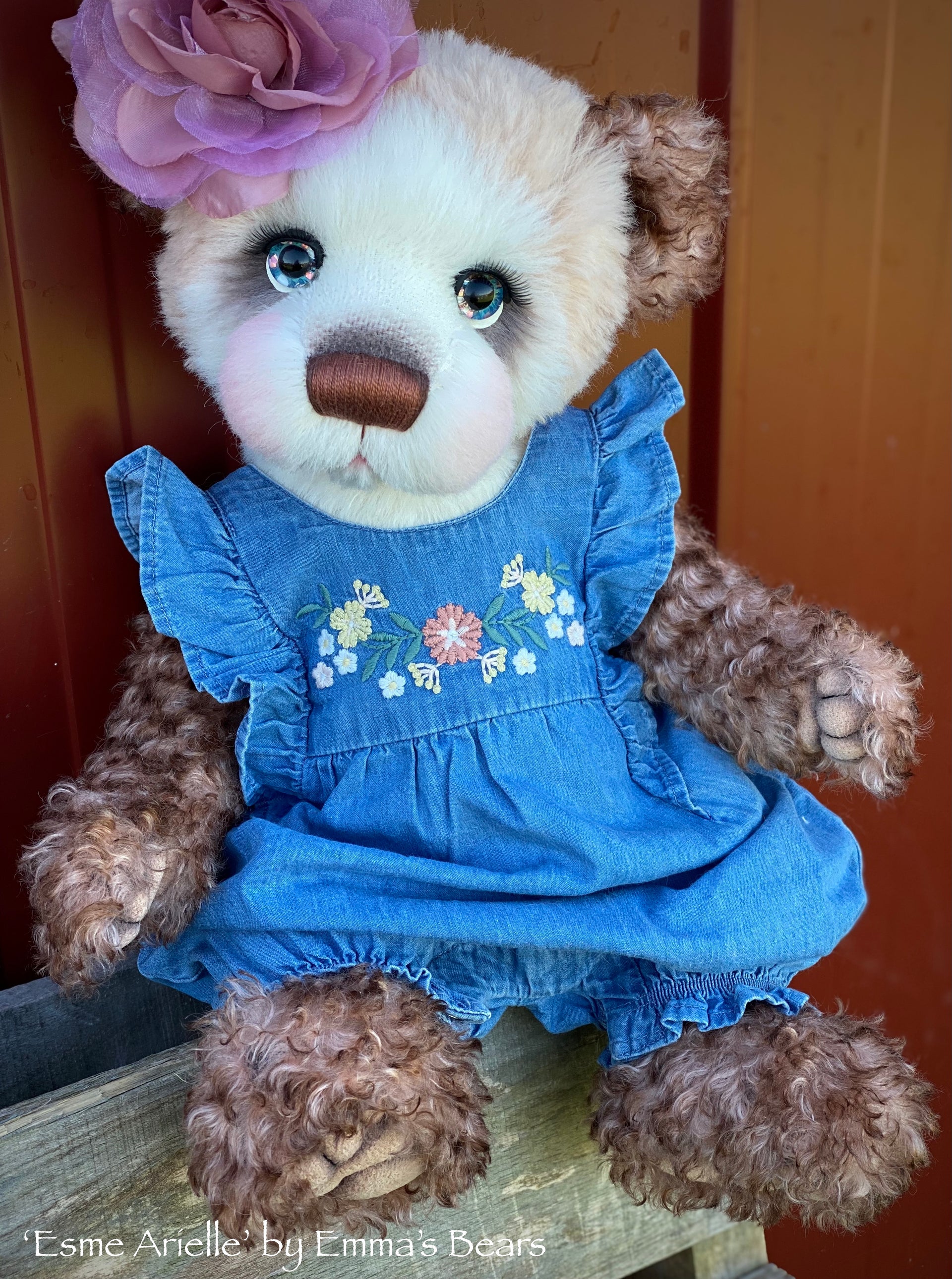 Esme Arielle - 19" Mohair and Alpaca Artist Baby Bear by Emma's Bears - OOAK