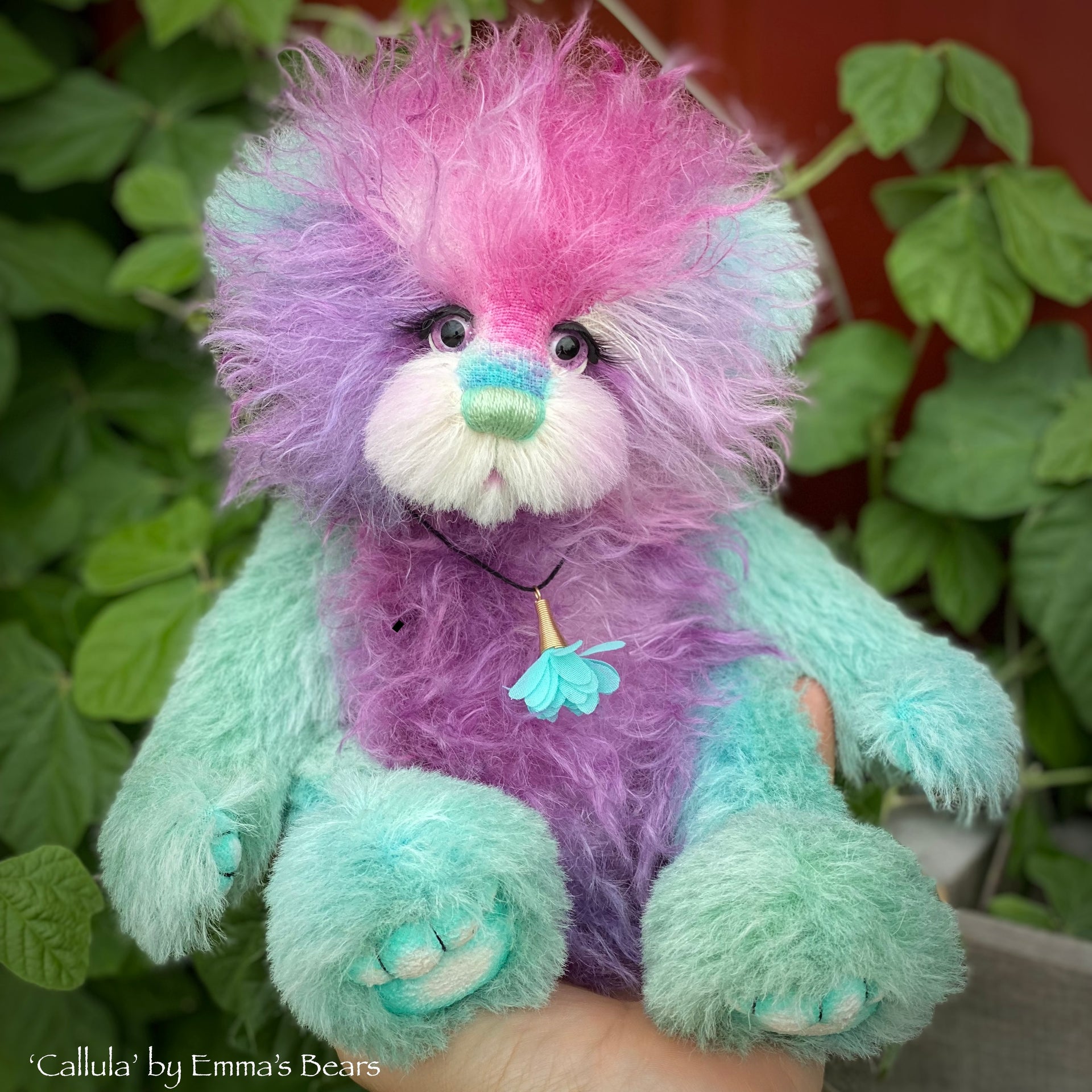 Callula - 12" Hand-Dyed Mohair and Alpaca artist bear by Emma's Bears - OOAK