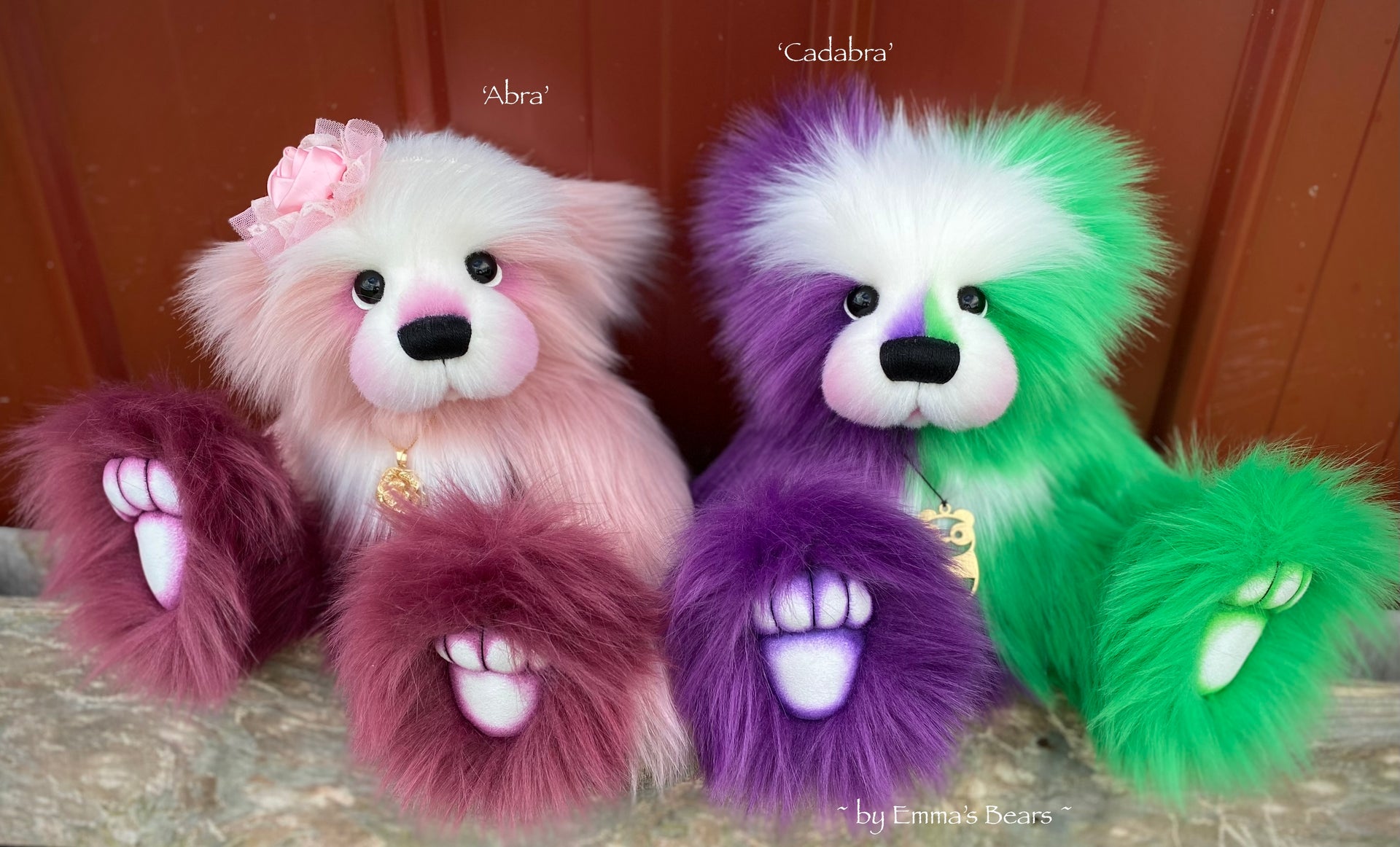 Cadabra - 15" faux fur bear by Emmas Bears - OOAK