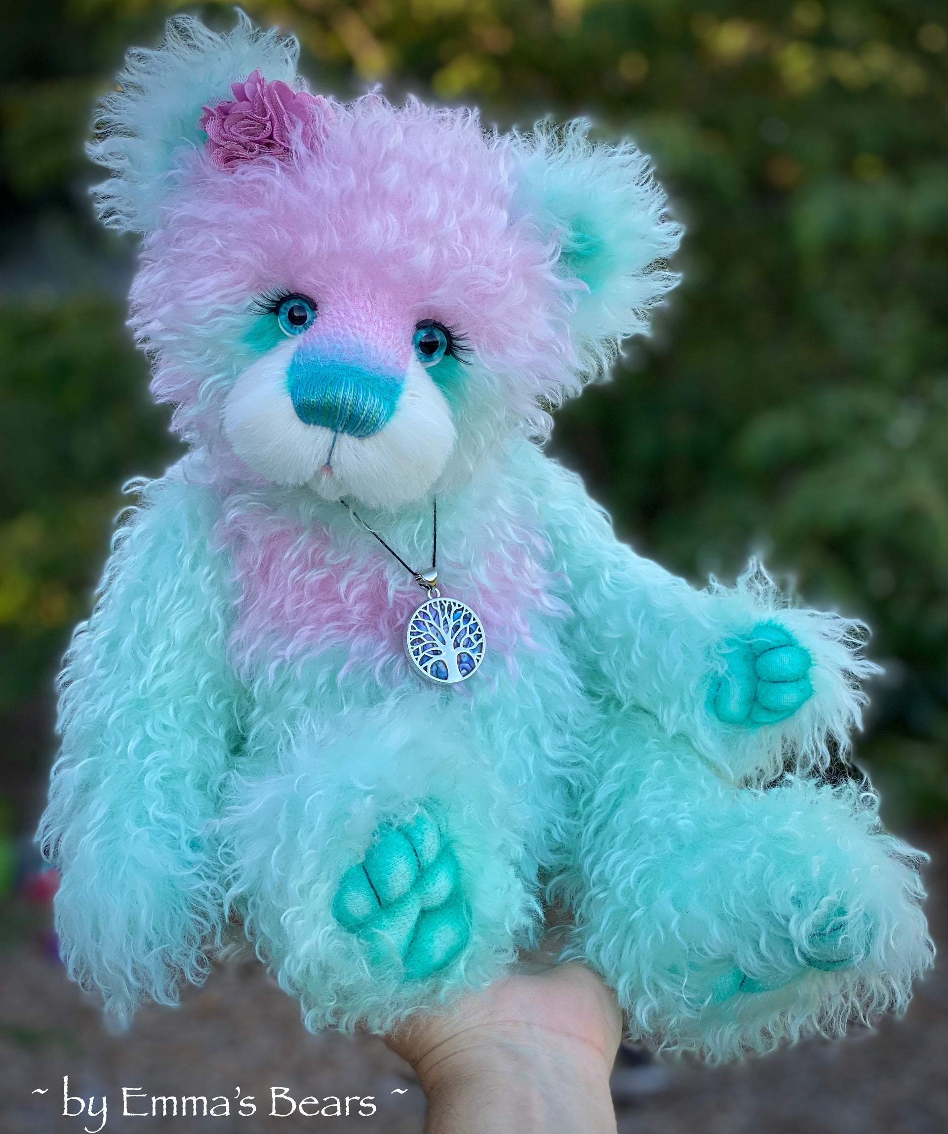 Pippin - 18" Hand-Dyed Mohair Artist Baby Bear by Emma's Bears - OOAK