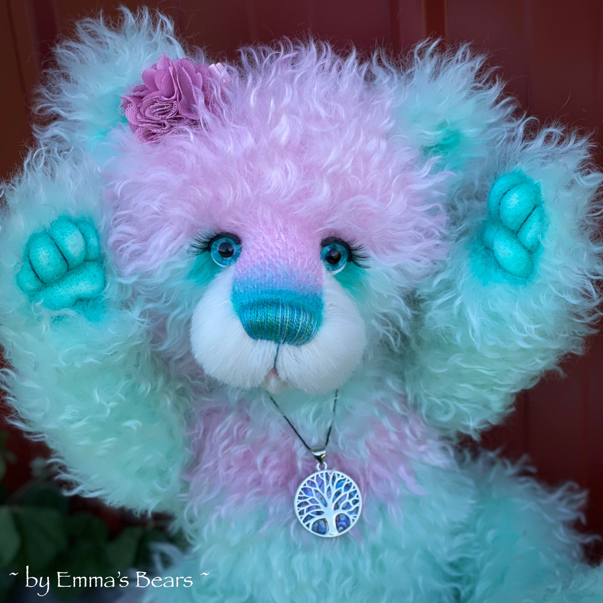 Pippin - 18" Hand-Dyed Mohair Artist Baby Bear by Emma's Bears - OOAK