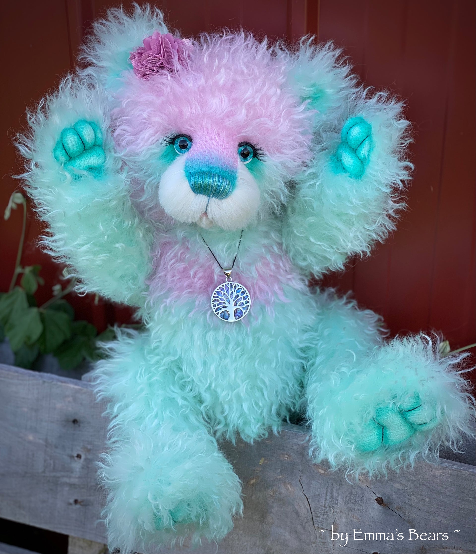 Pippin - 18" Hand-Dyed Mohair Artist Baby Bear by Emma's Bears - OOAK