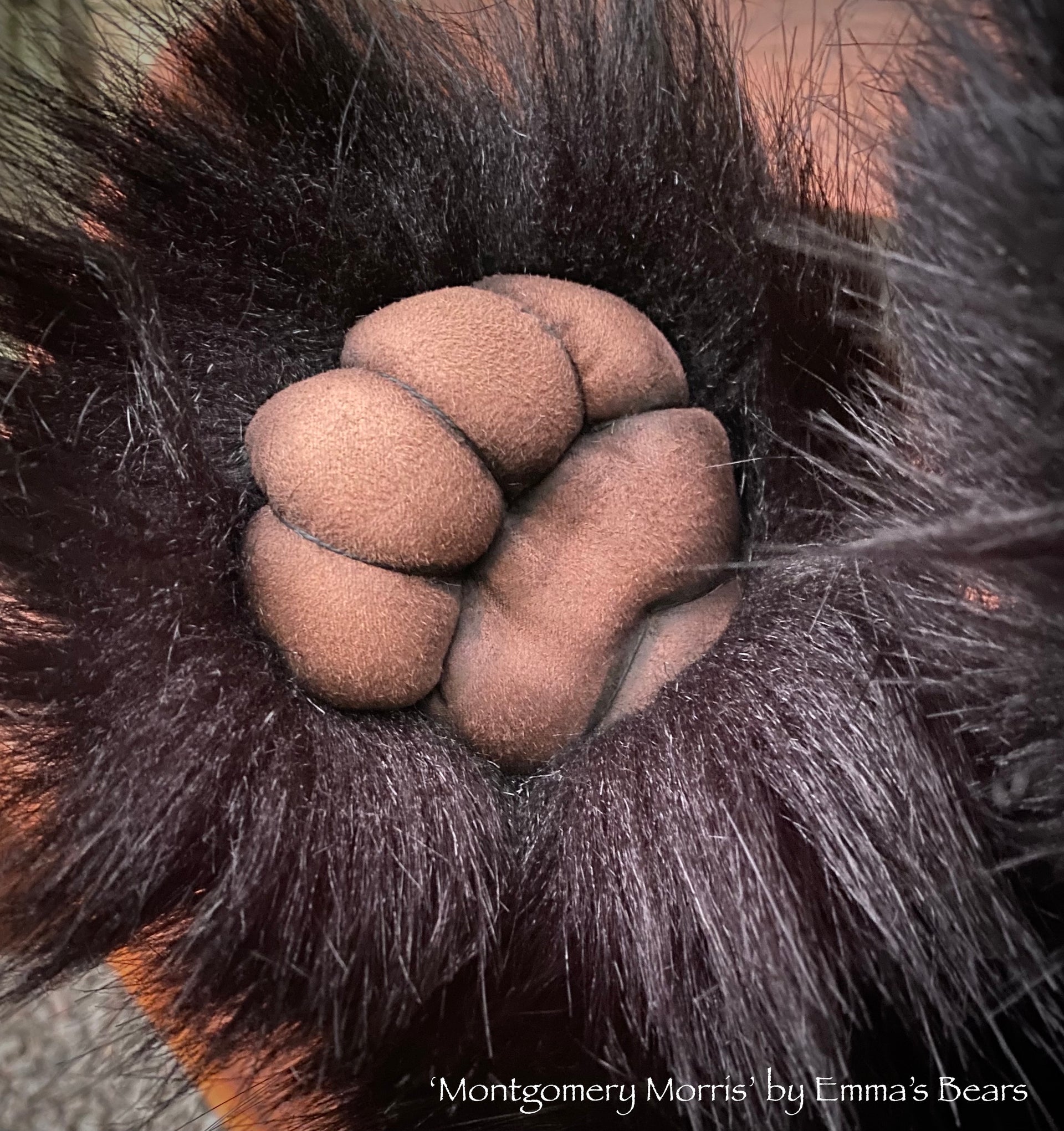 Montgomery Morris - 27" Deluxe Faux Fur Artist Bear by Emmas Bears - OOAK