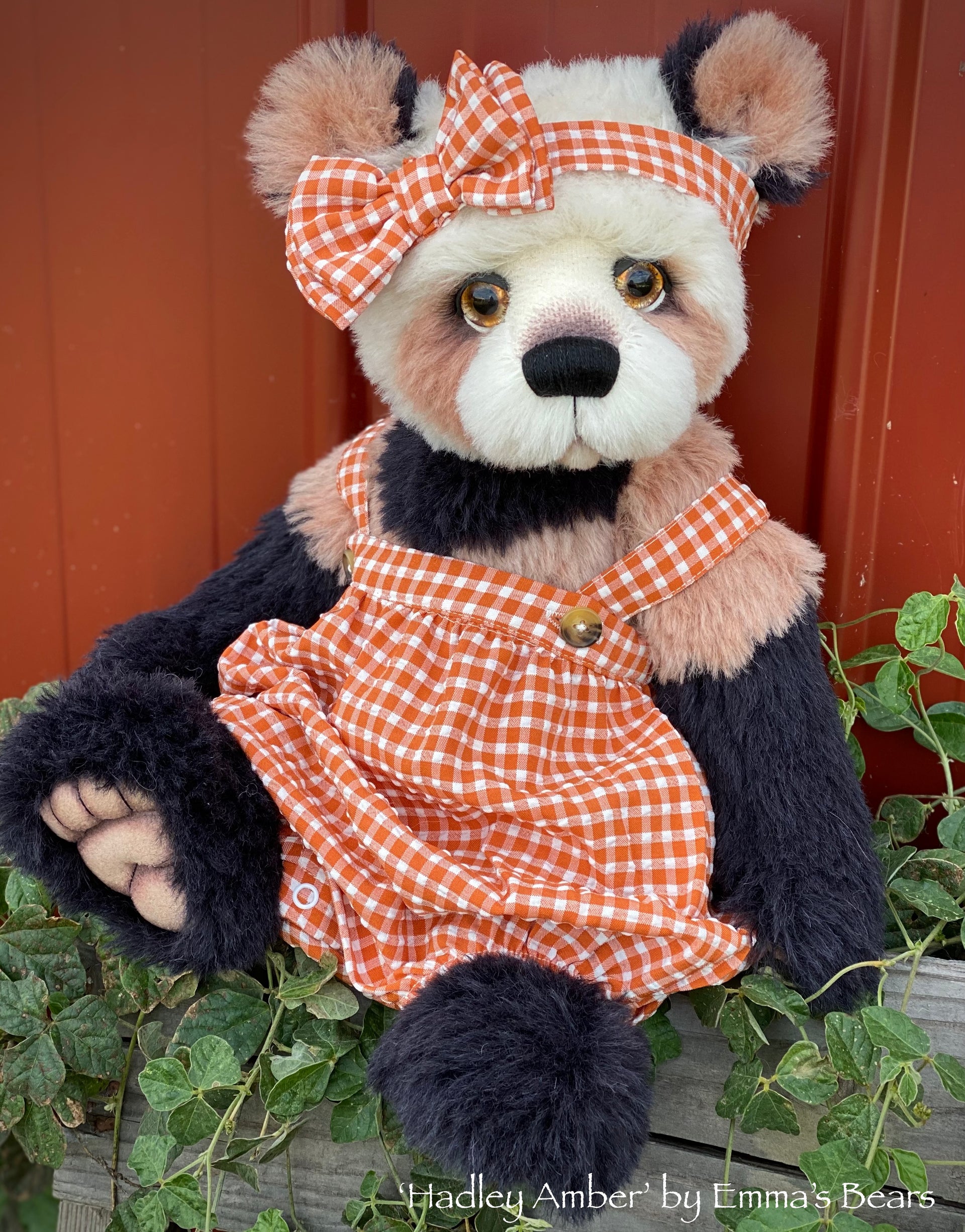 Hadley Amber - 18" Hand-Dyed Alpaca Artist Baby Bear by Emma's Bears - OOAK