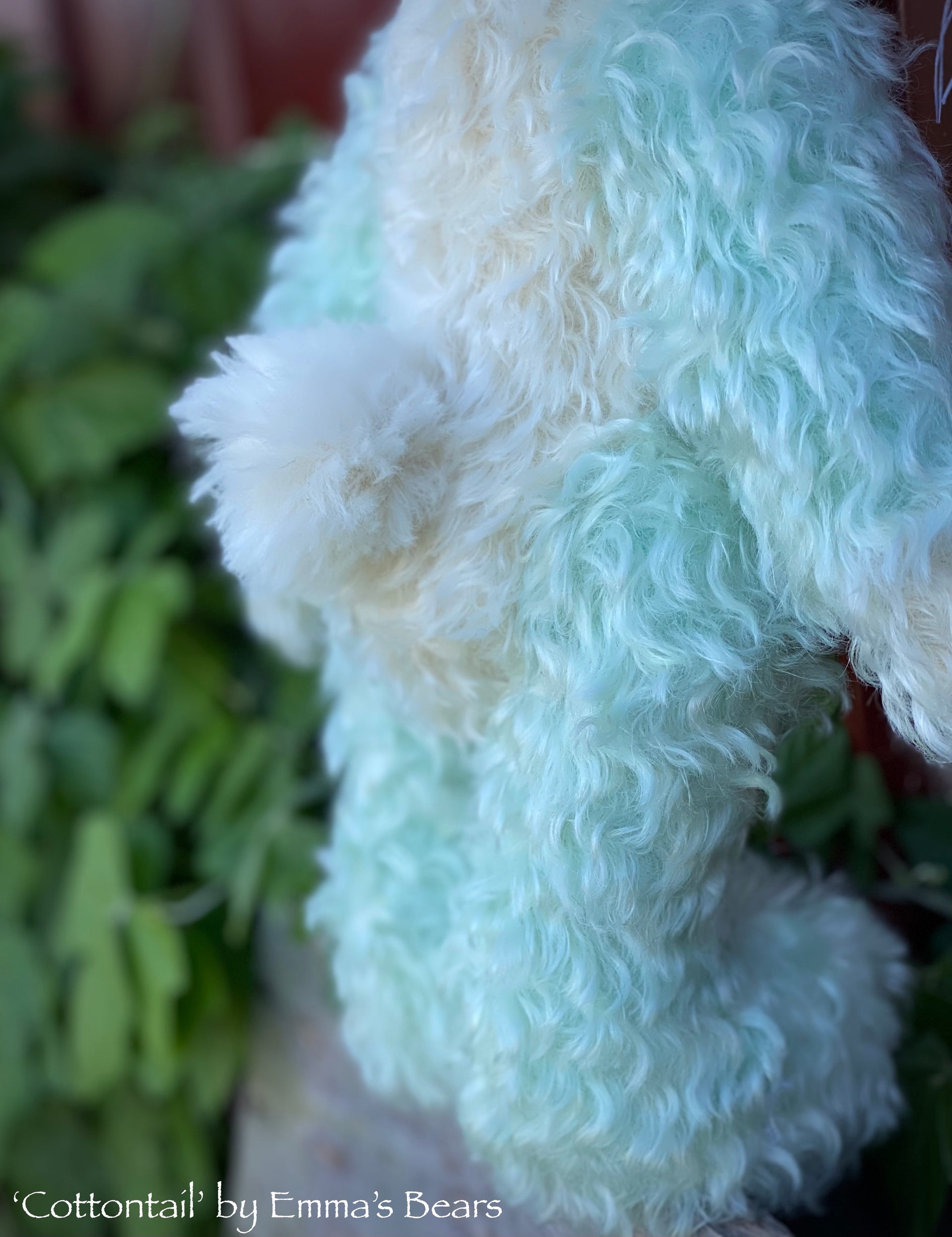 Cottontail - 13" Hand-Dyed Mint Bunny by Emma's Bears - OOAK