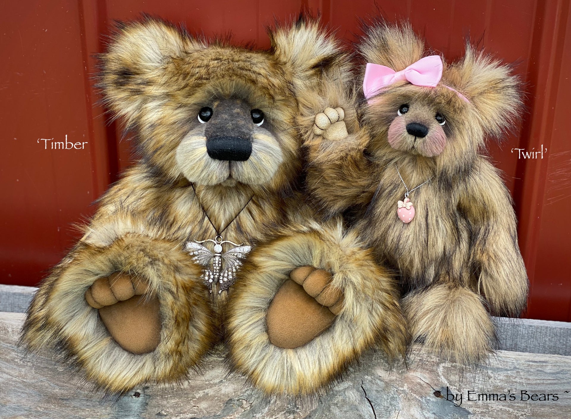 Twirl - 11" Faux Fur Artist Bear by Emmas Bears - OOAK