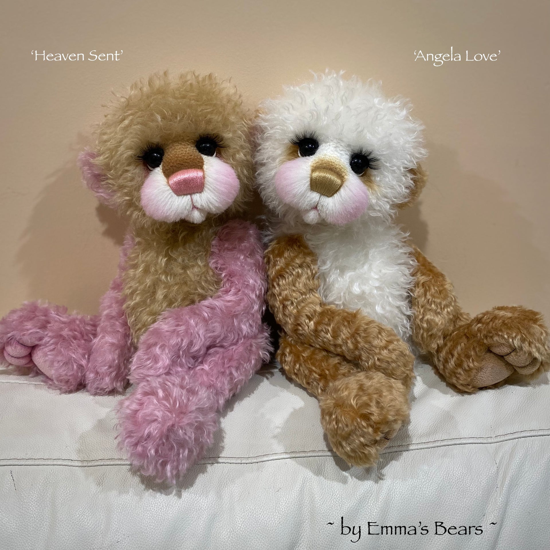 Angela Love - 18" Kid Mohair Artist Baby Bear by Emmas Bears - OOAK