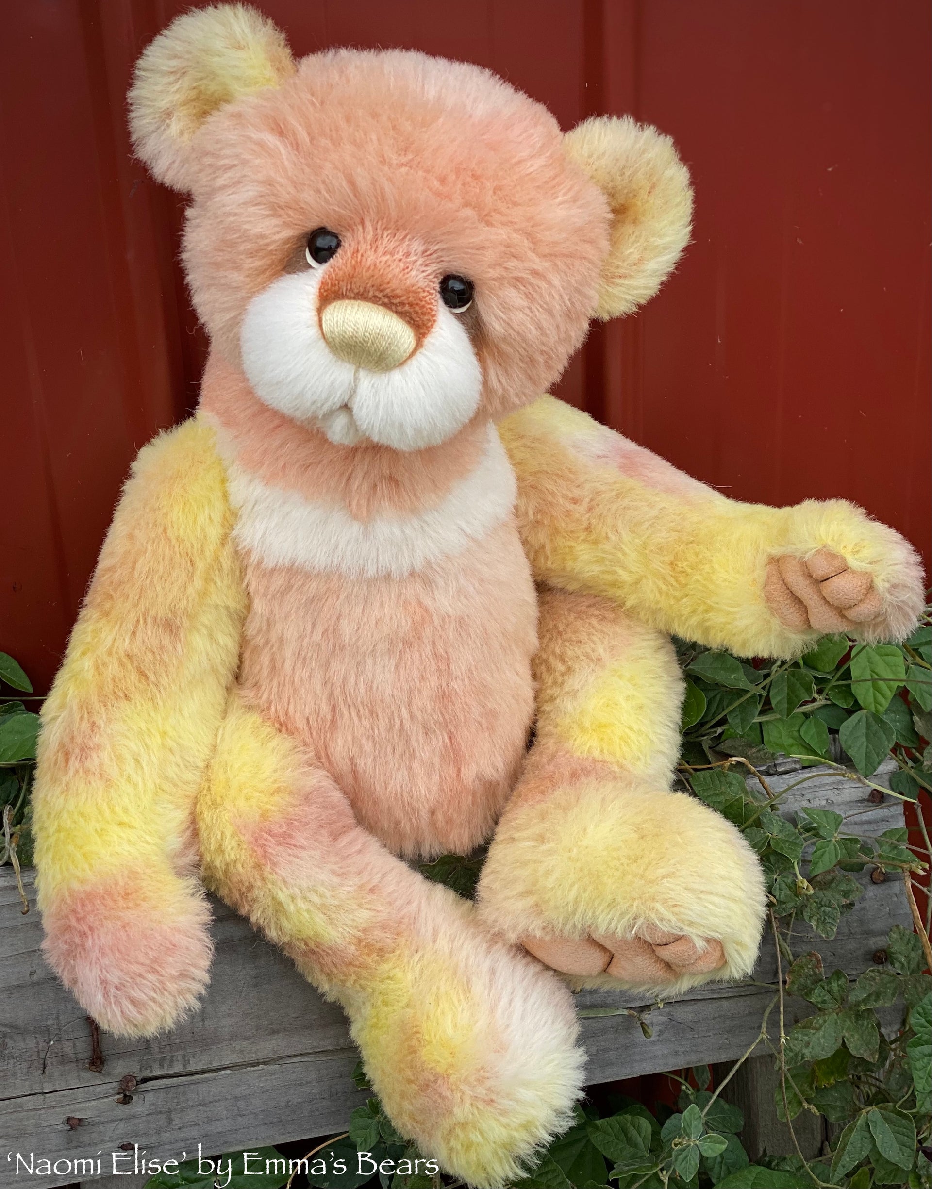 Naomi Elise - 21" ALPACA Artist toddler style Bear by Emmas Bears - OOAK