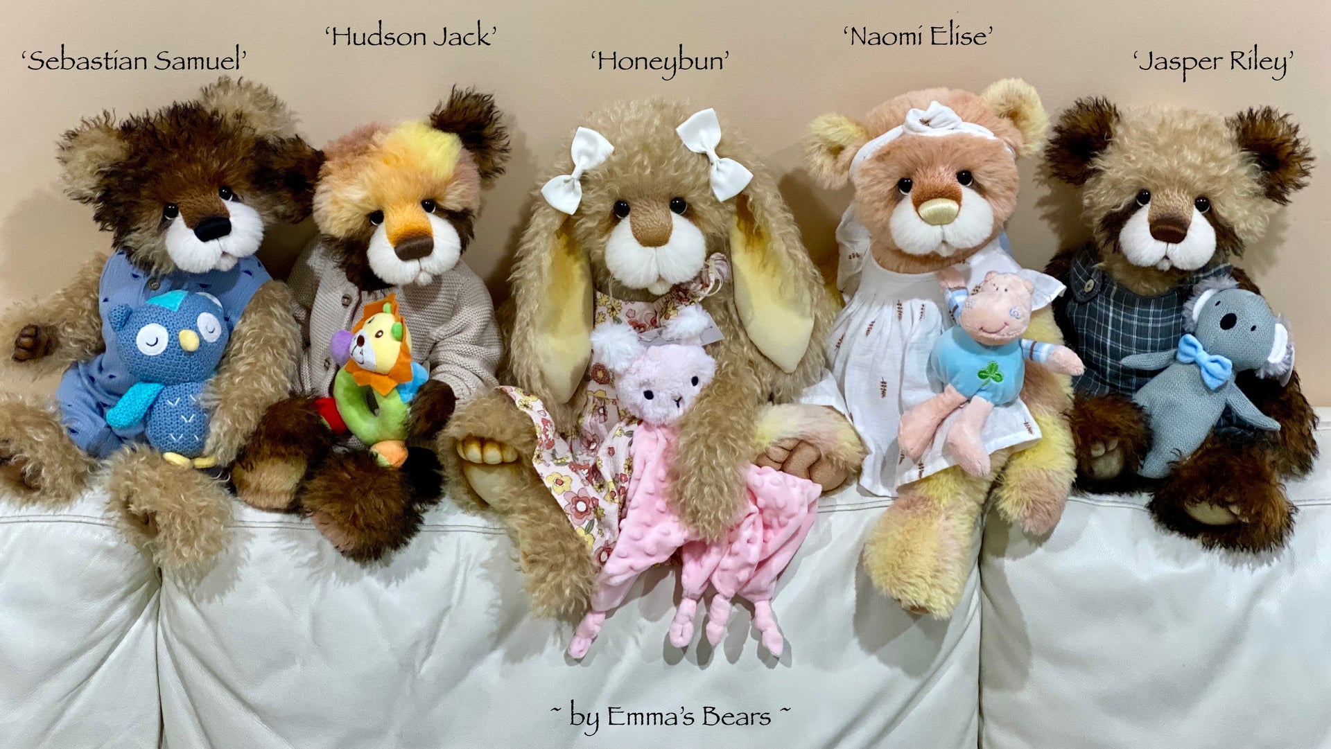 Naomi Elise - 21" ALPACA Artist toddler style Bear by Emmas Bears - OOAK