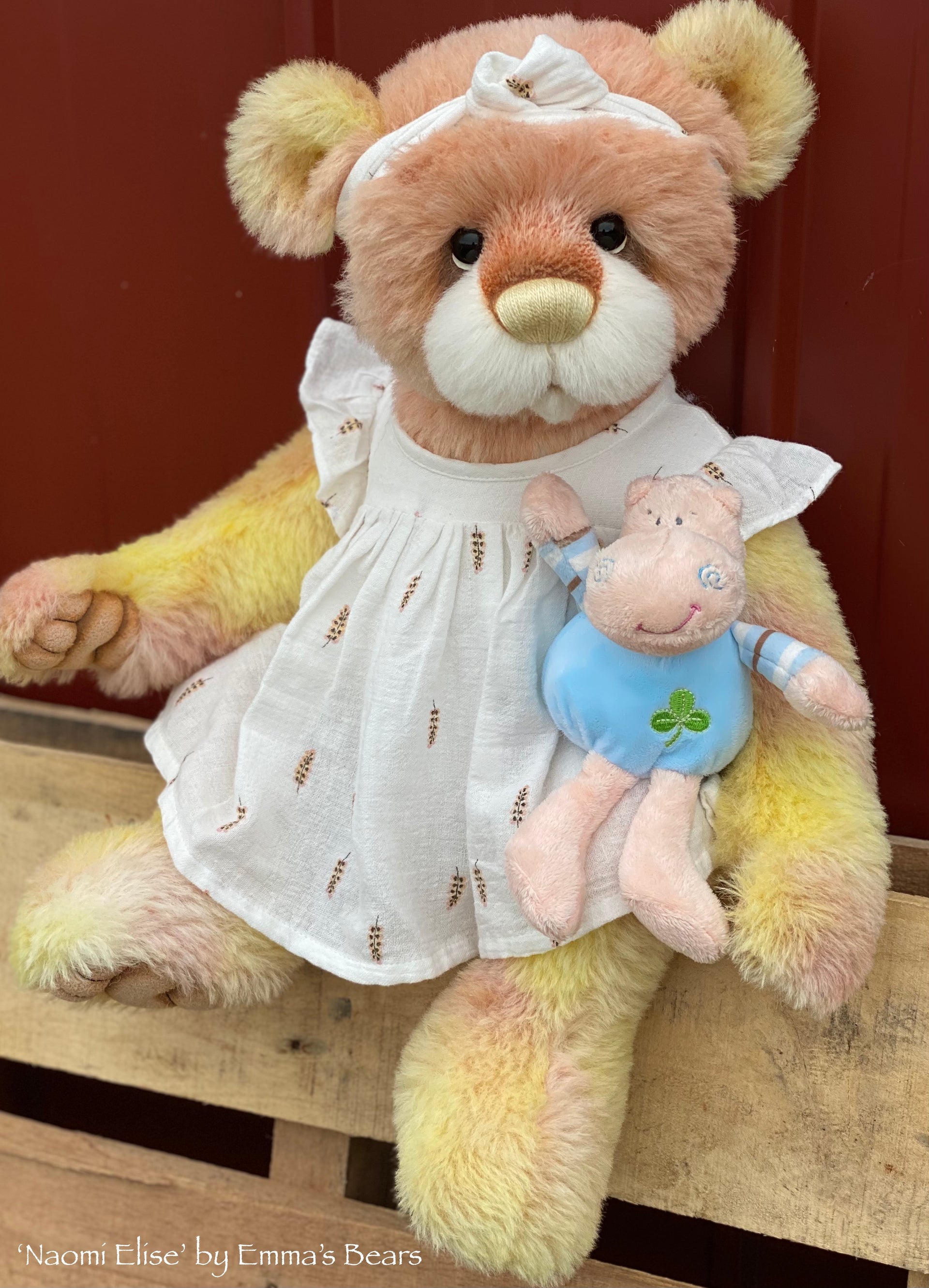 Naomi Elise - 21" ALPACA Artist toddler style Bear by Emmas Bears - OOAK