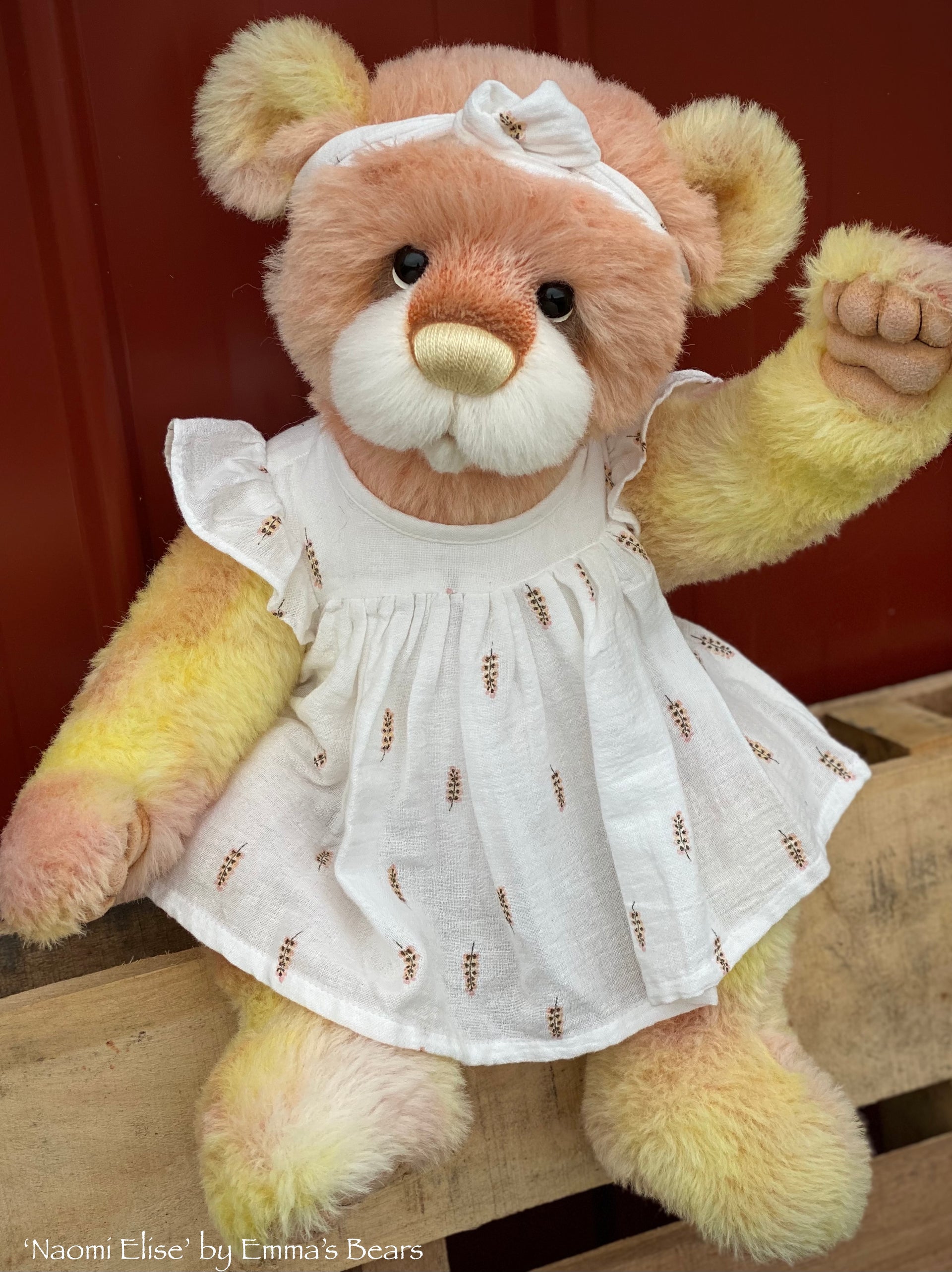 Naomi Elise - 21" ALPACA Artist toddler style Bear by Emmas Bears - OOAK