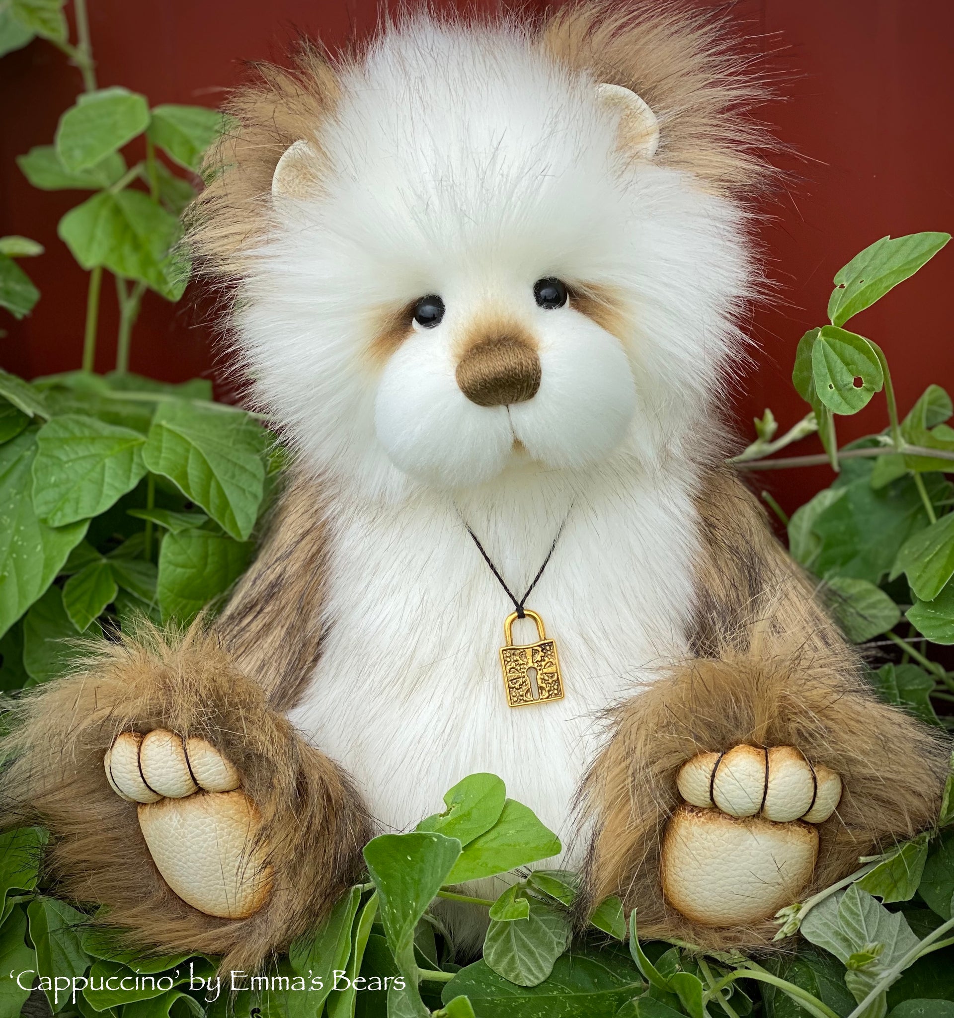 Cappuccino - 13" faux fur Artist Bear by Emma's Bears - OOAK