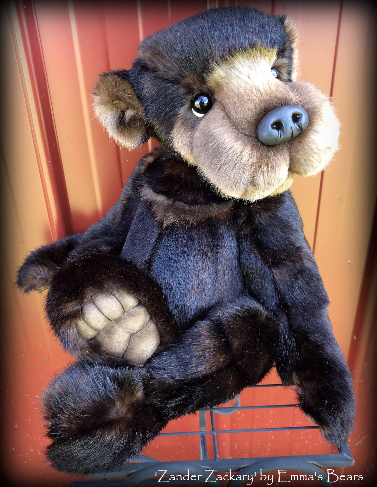 Zander Zackary - 21in TISSAVEL faux fur Artist toddler style Bear by Emmas Bears - OOAK