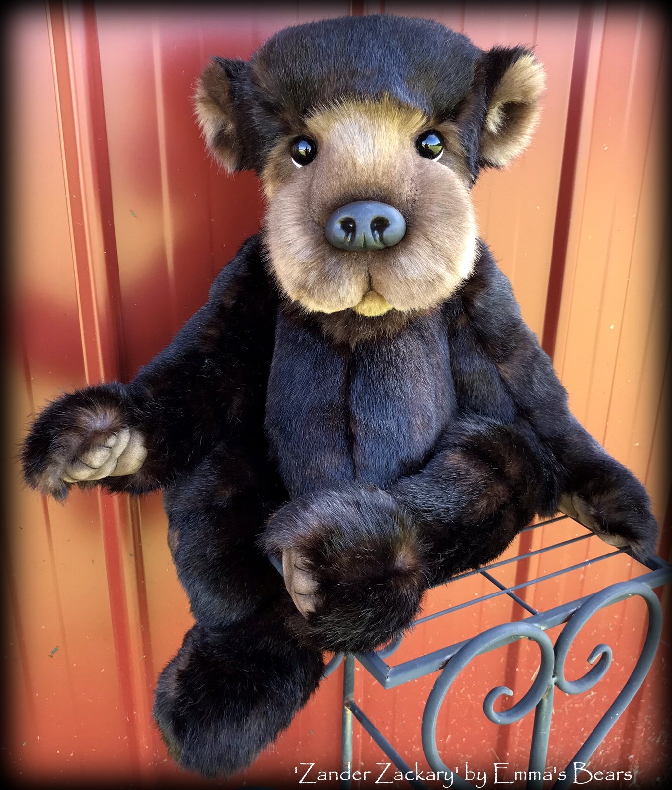 Zander Zackary - 21in TISSAVEL faux fur Artist toddler style Bear by Emmas Bears - OOAK