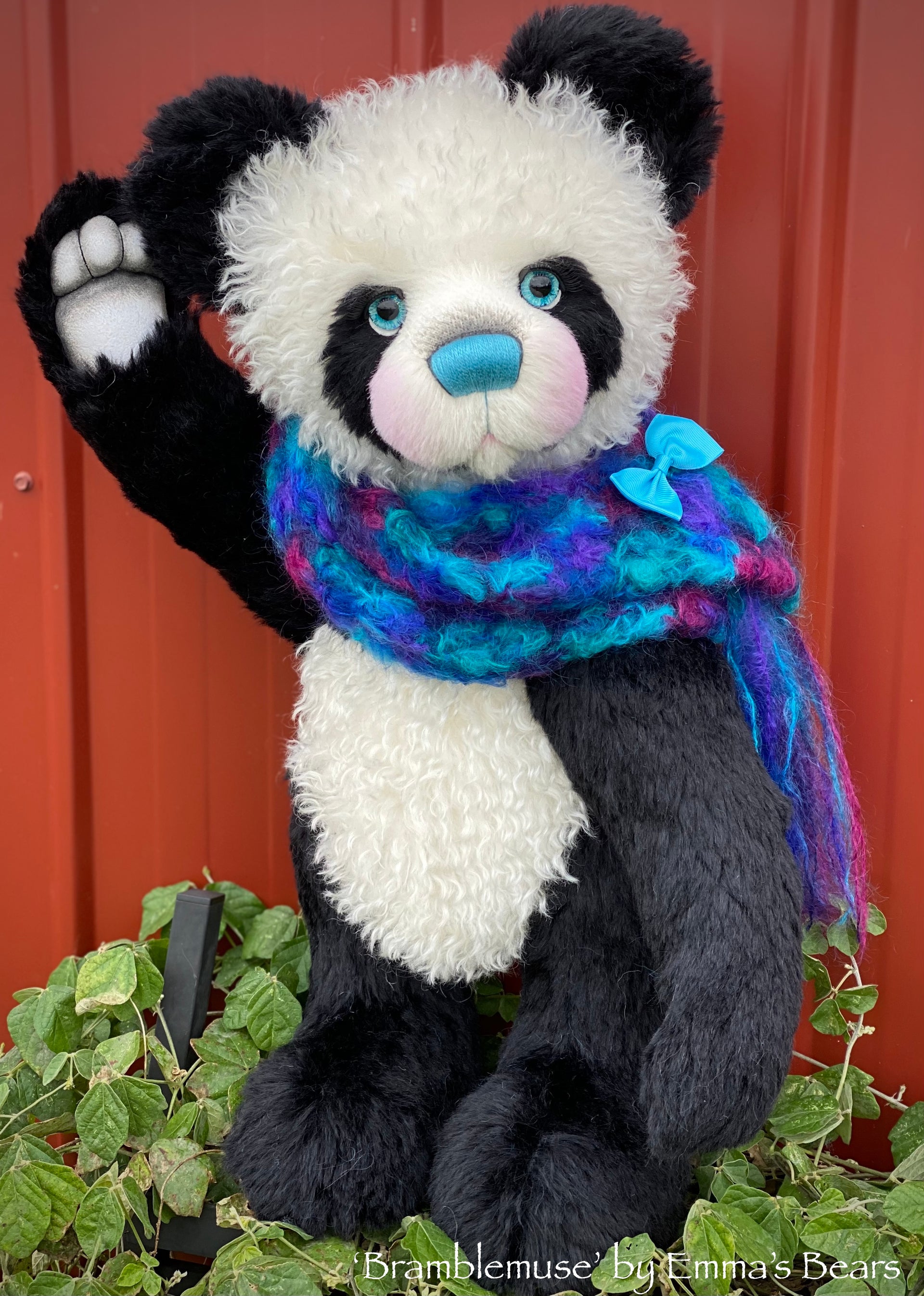 Bramblemuse - 24" mohair artist panda bear by Emma's Bears  - OOAK