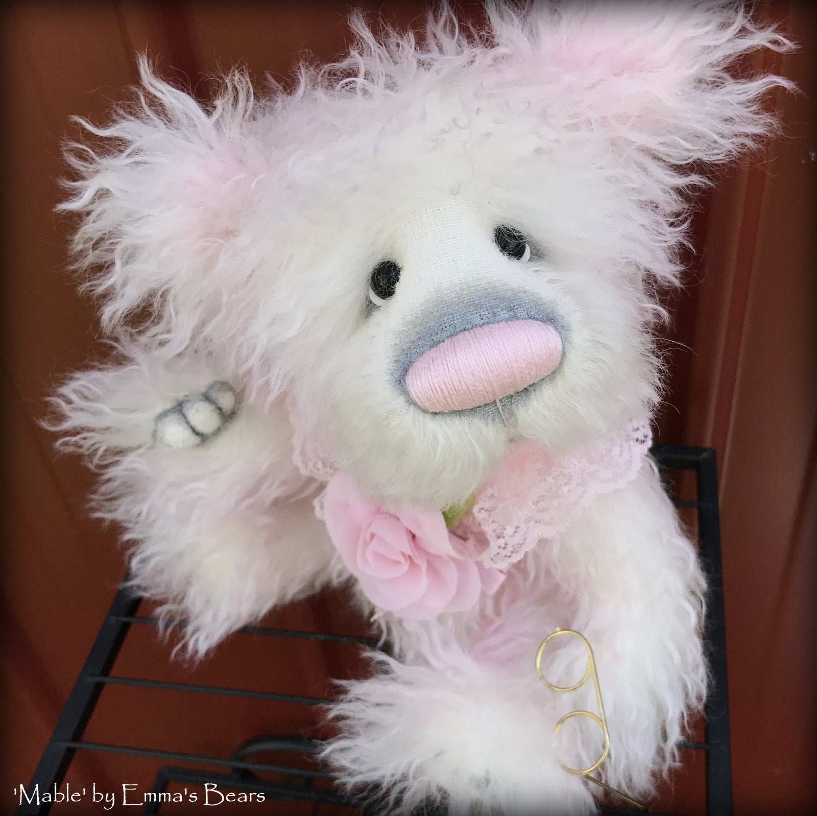 Mable - 11in Brand NEW hand dyed mohair artist bear by Emmas Bears - OOAK