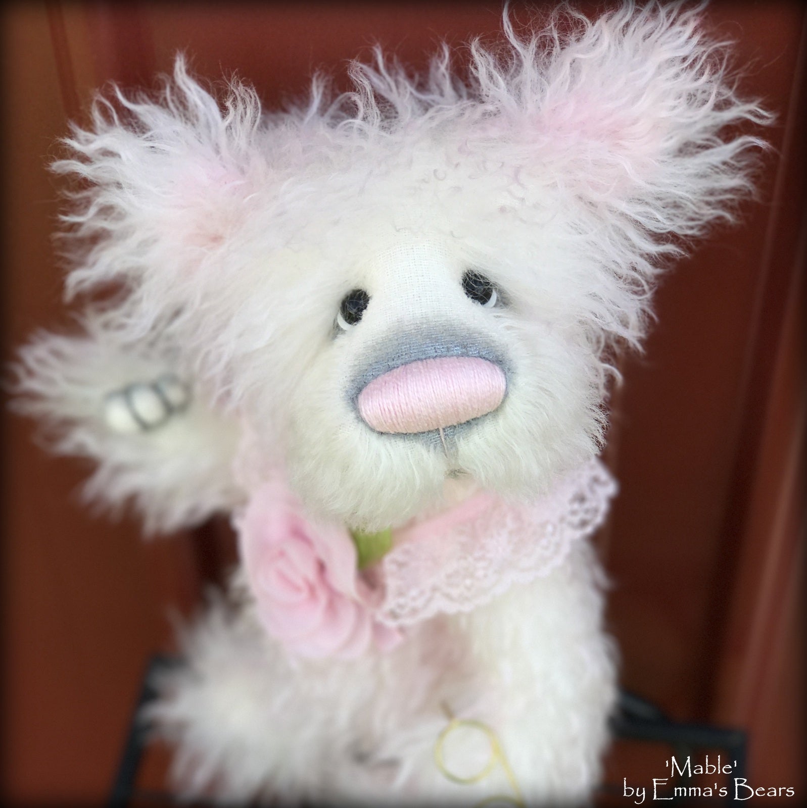 Mable - 11in Brand NEW hand dyed mohair artist bear by Emmas Bears - OOAK