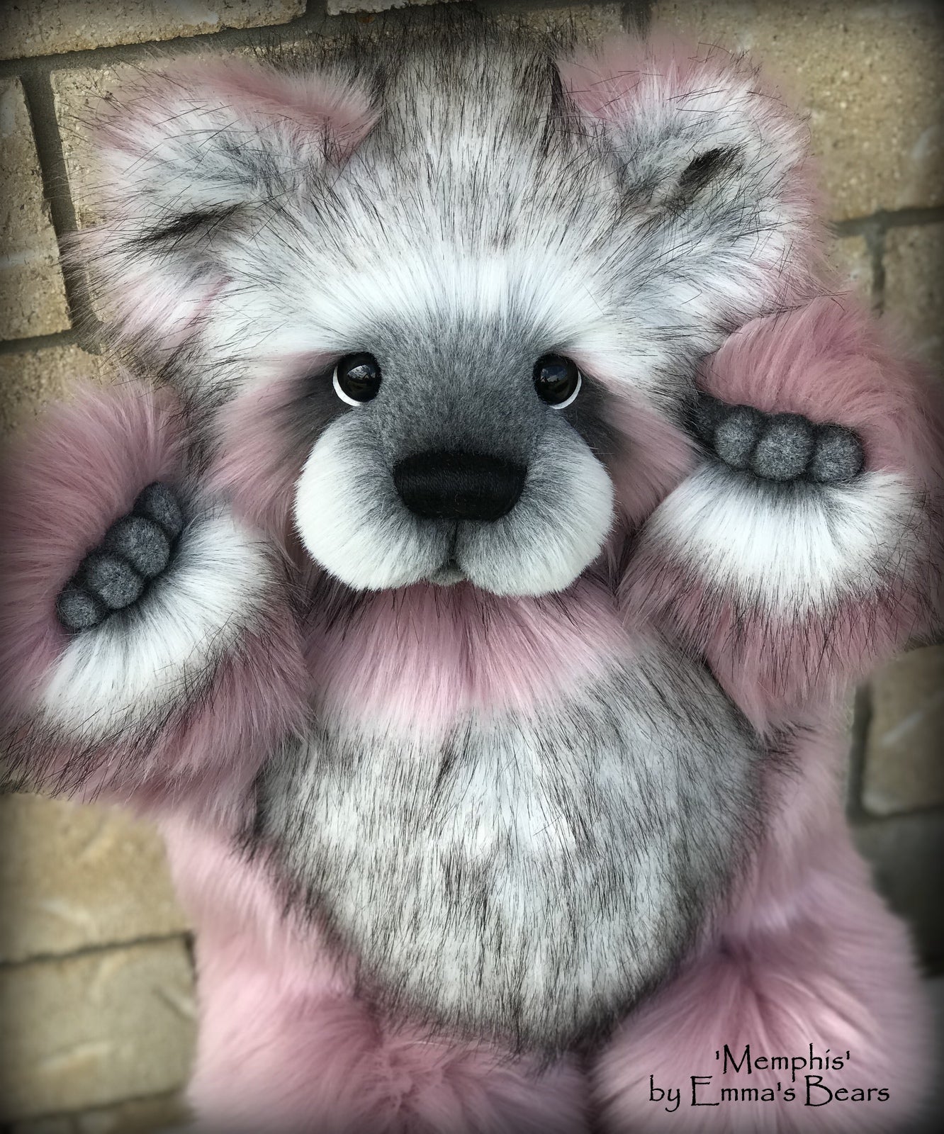 Memphis - 21" faux fur Artist Bear by Emma's Bears - OOAK