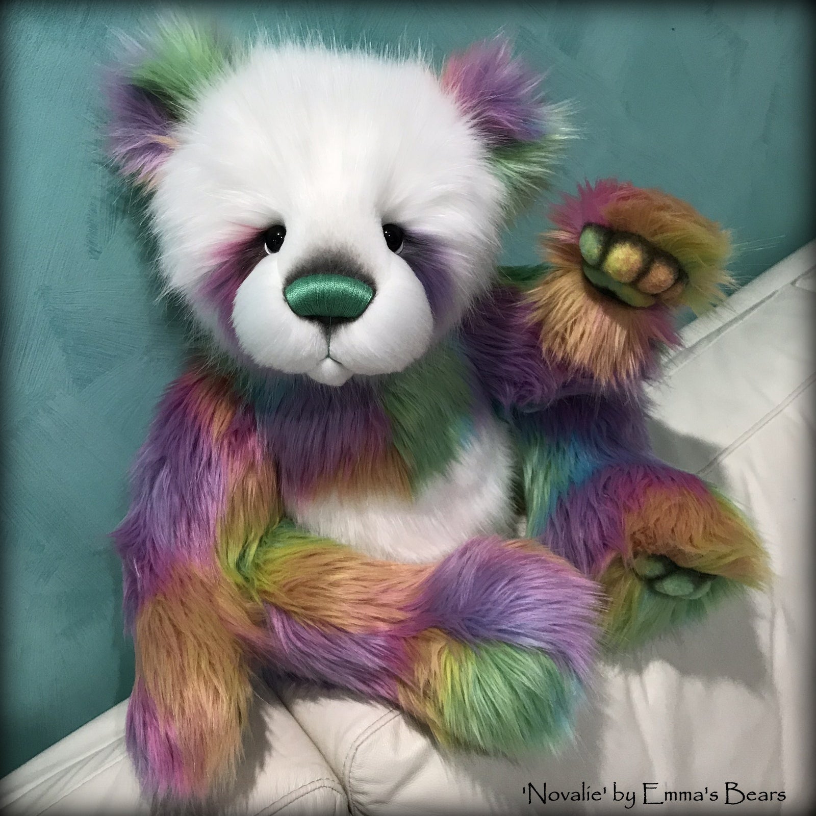 Novalie - 28" Faux Fur Artist Bear by Emmas Bears - OOAK