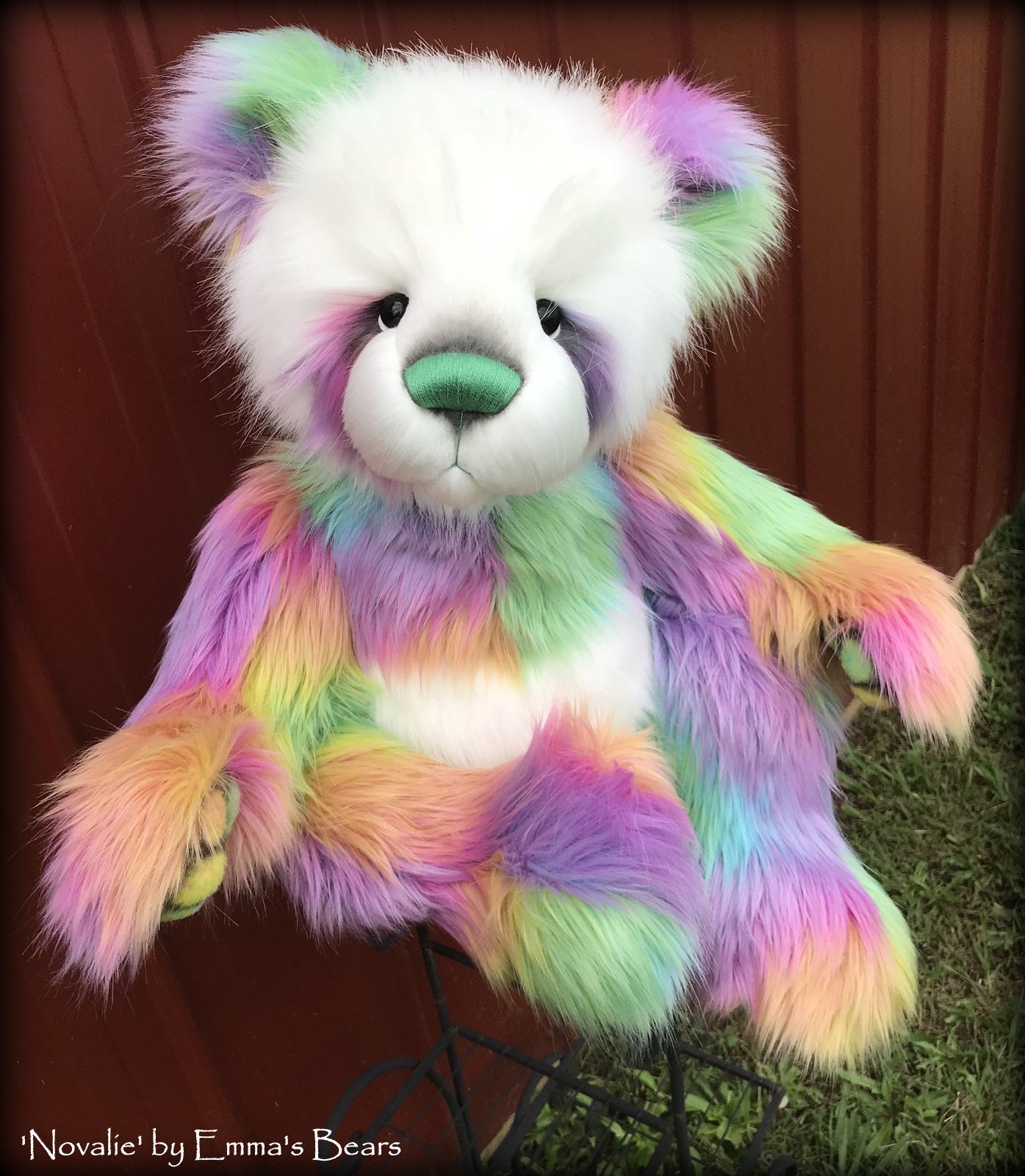 Novalie - 28" Faux Fur Artist Bear by Emmas Bears - OOAK