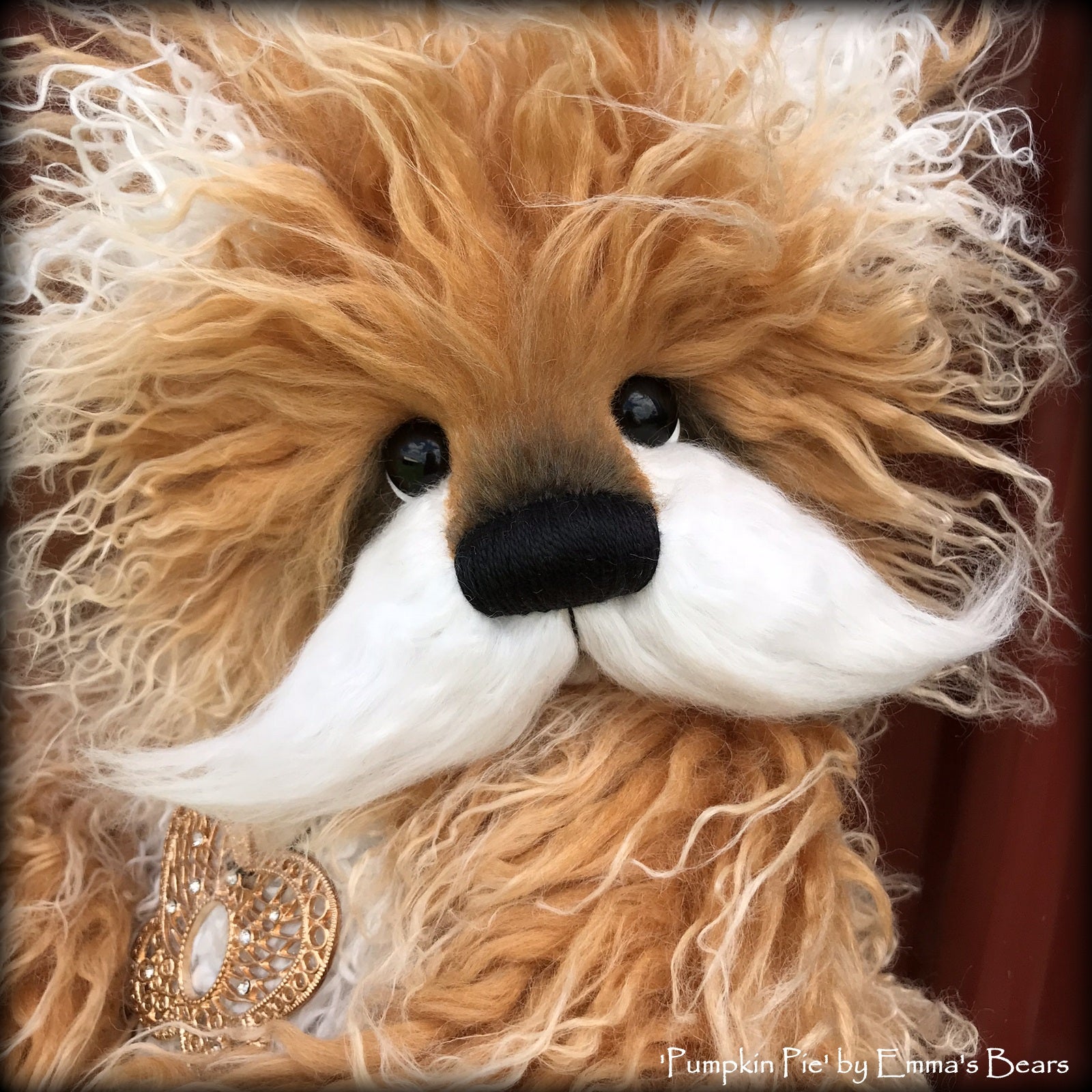 Pumpkin Pie - 15" faux fur Artist Bear by Emma's Bears - OOAK