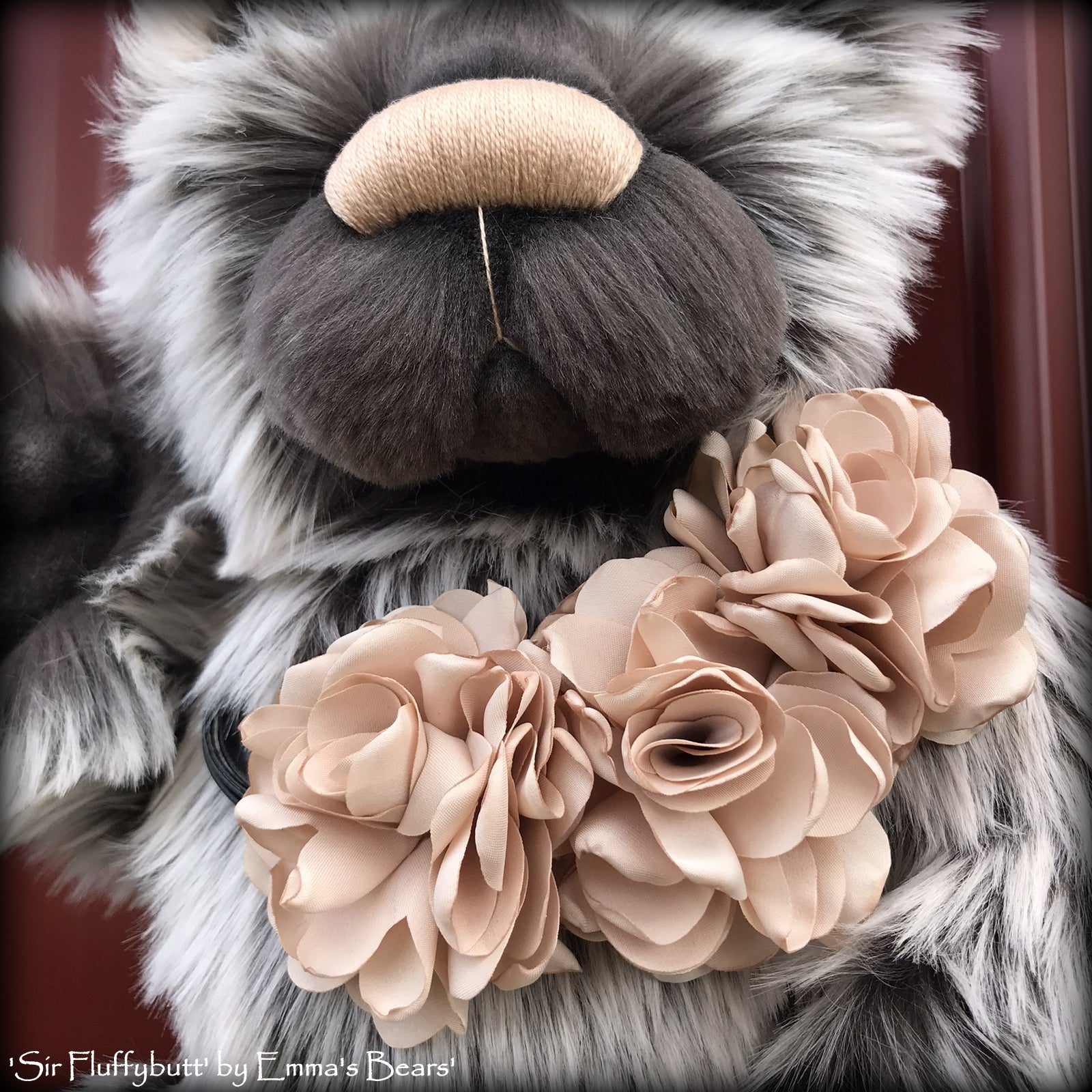 Sir Fluffybutt - 16" faux fur Artist Bear by Emma's Bears - OOAK