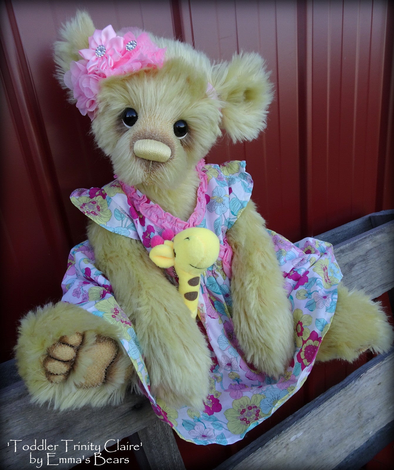 Toddler Trinity Claire - 20in MOHAIR Artist toddler style Bear by Emmas Bears - OOAK