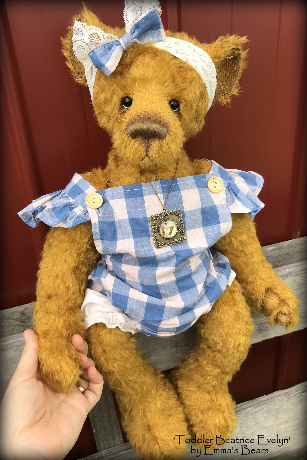 Toddler Beatrice Evelyn - 21in MOHAIR Artist toddler style Bear by Emmas Bears - OOAK